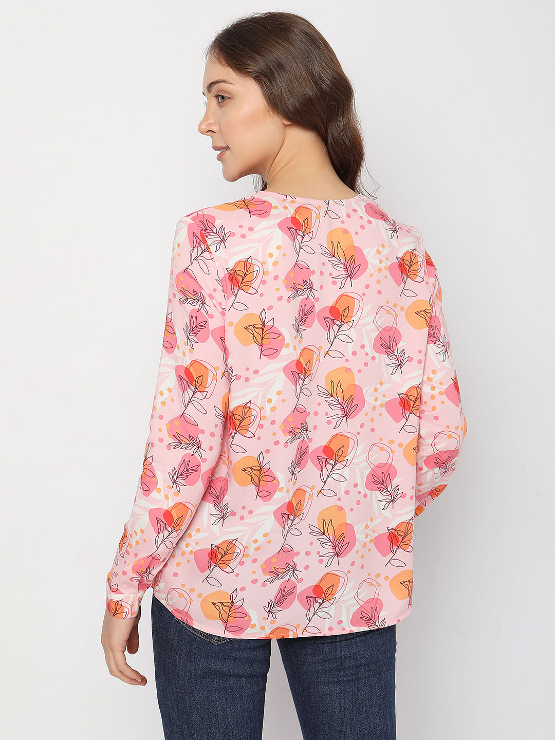 Pink Floral Top