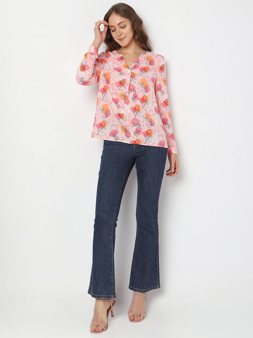 Pink Floral Top