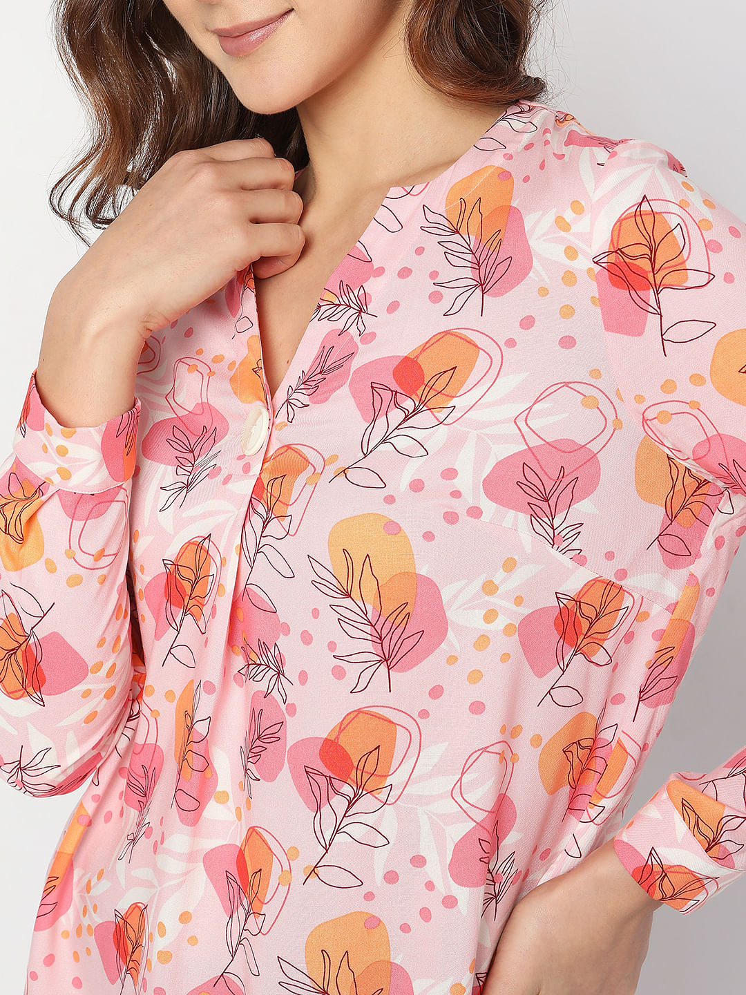 Pink Floral Top