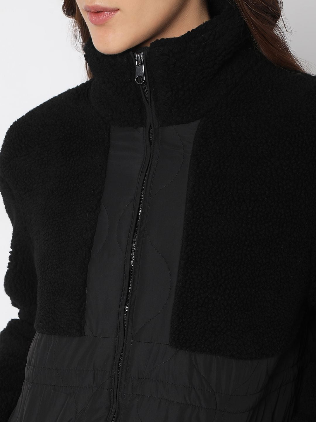 Black Panelled Long Jacket