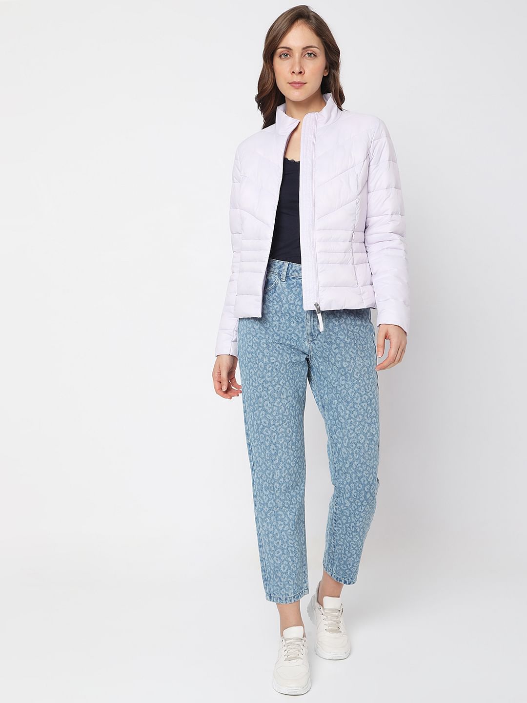 Lilac Short Puffer Jacket