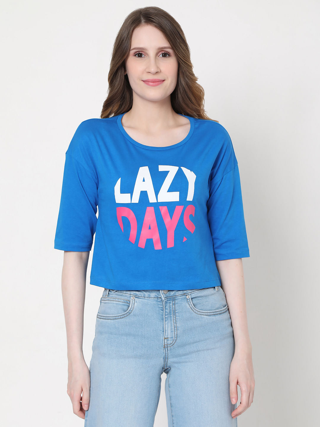 Blue Graphic Print T-Shirt