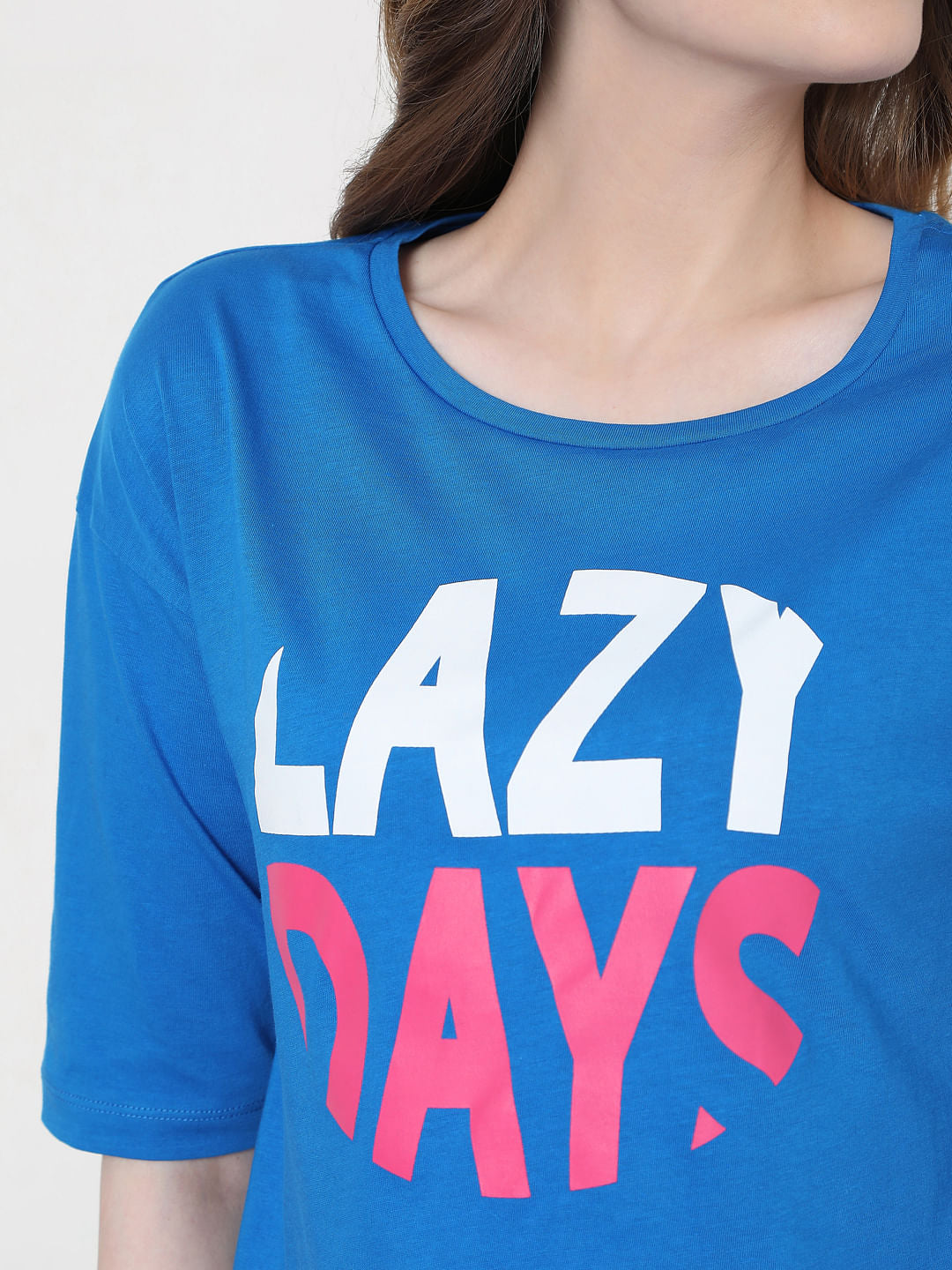 Blue Graphic Print T-Shirt