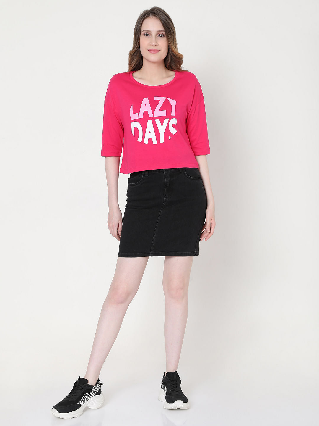 Pink Graphic Print T-Shirt
