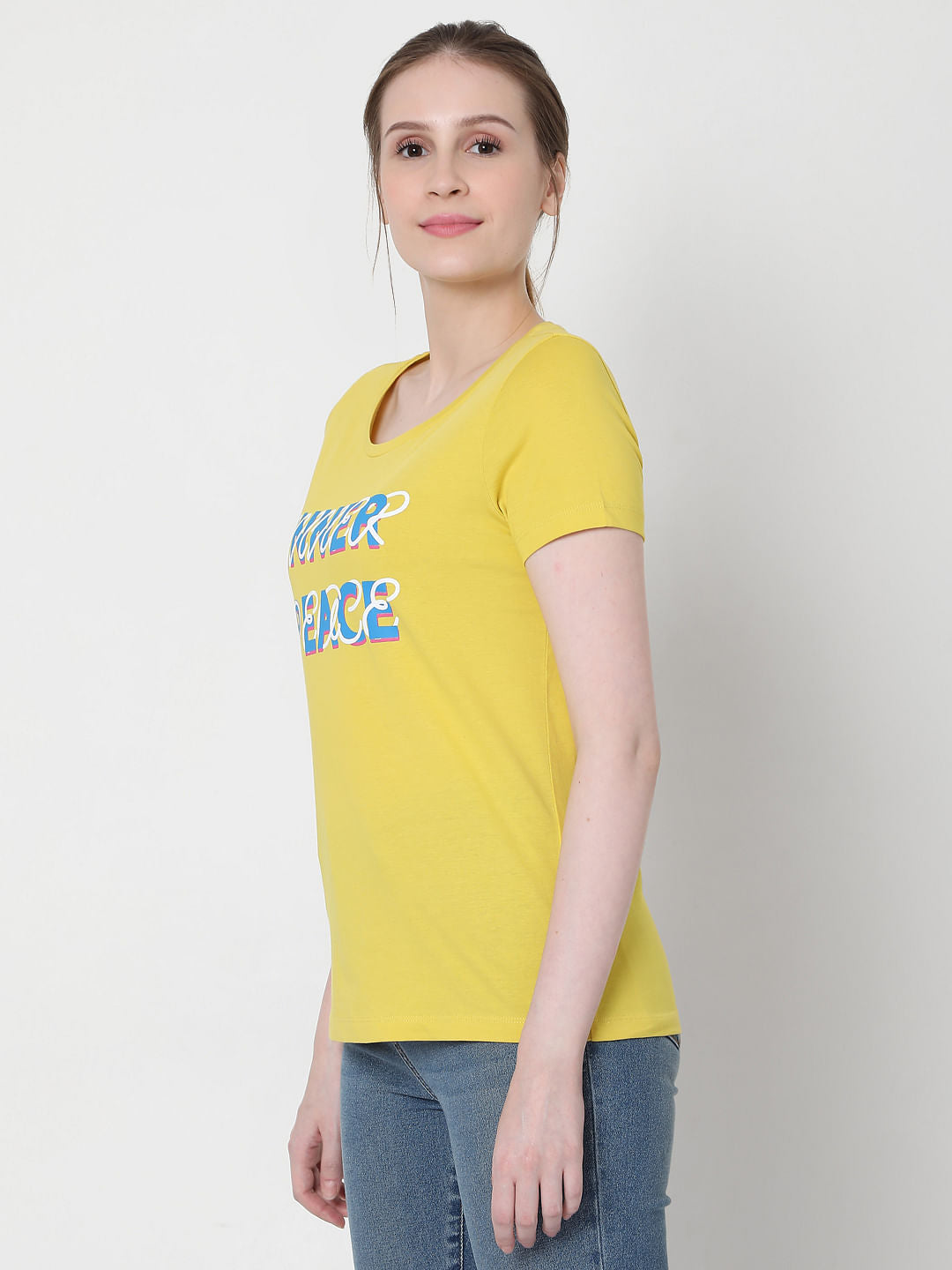 Yellow Graphic Print T-Shirt