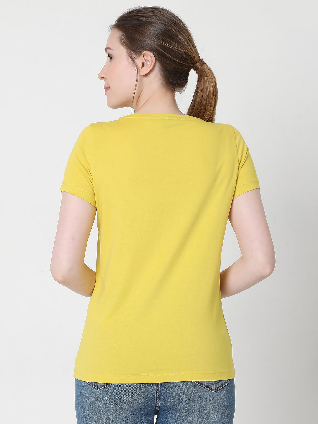 Yellow Graphic Print T-Shirt