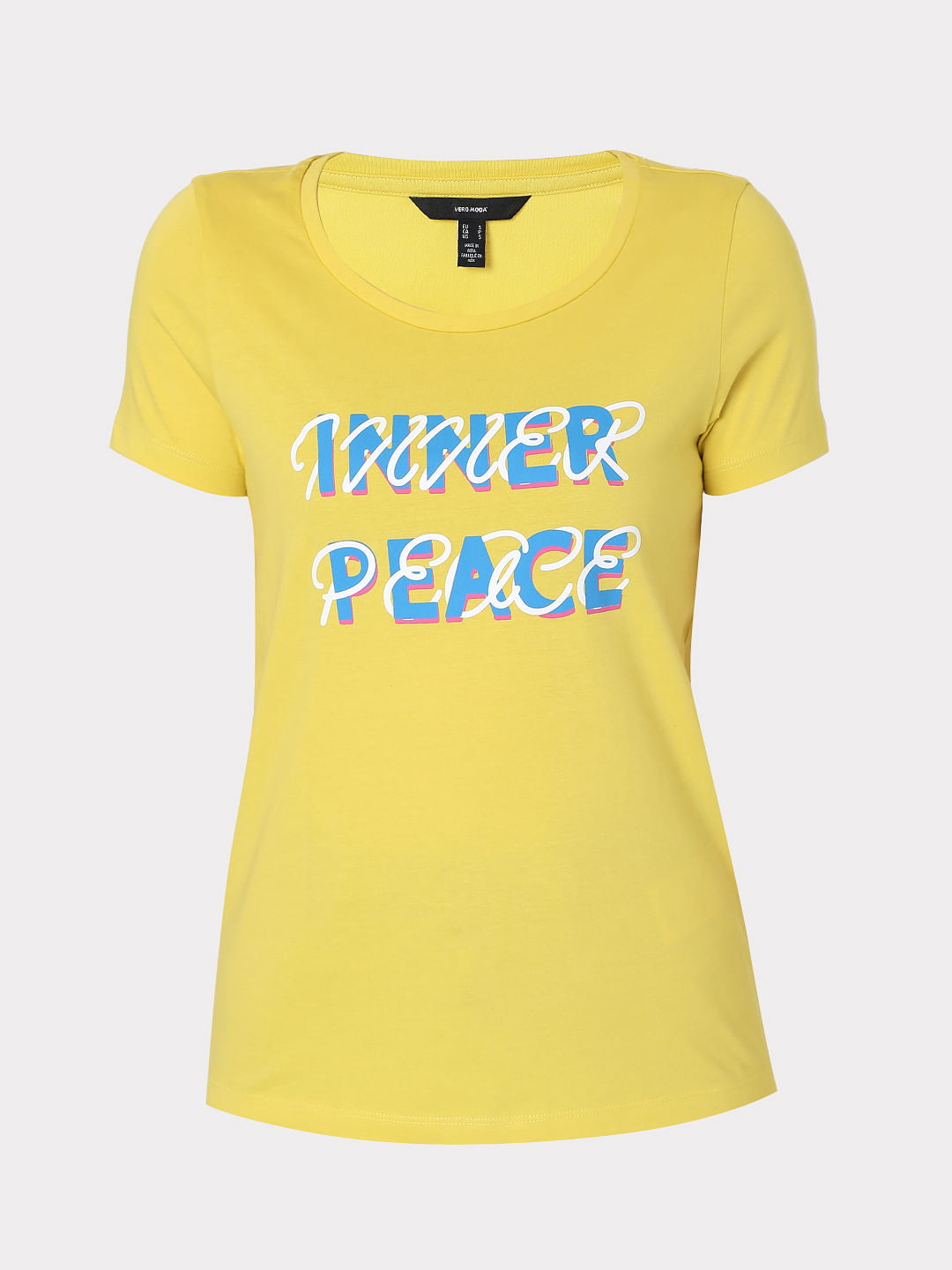 Yellow Graphic Print T-Shirt