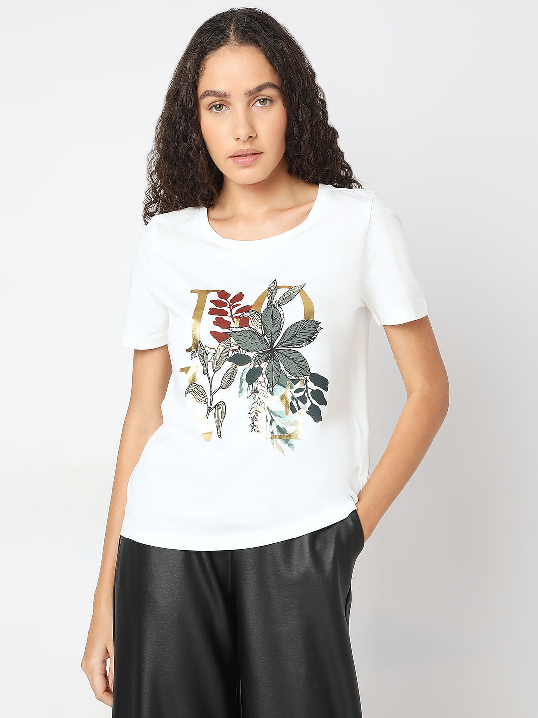 White Printed T-Shirts