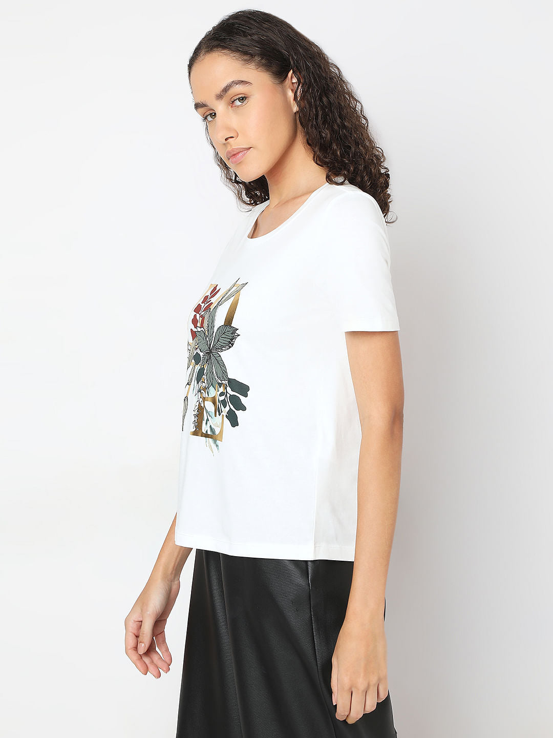 White Printed T-Shirts