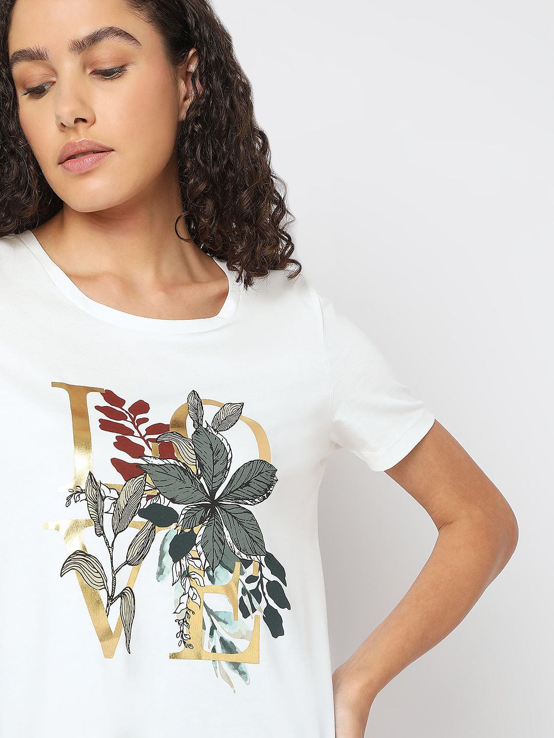 White Printed T-Shirts