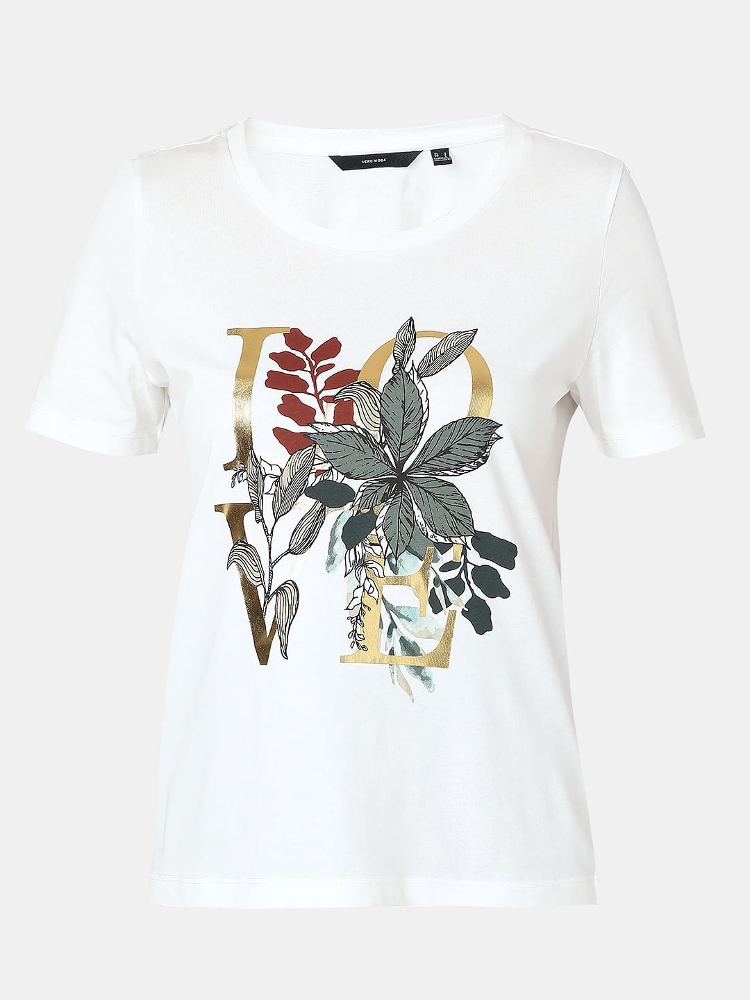 White Printed T-Shirts