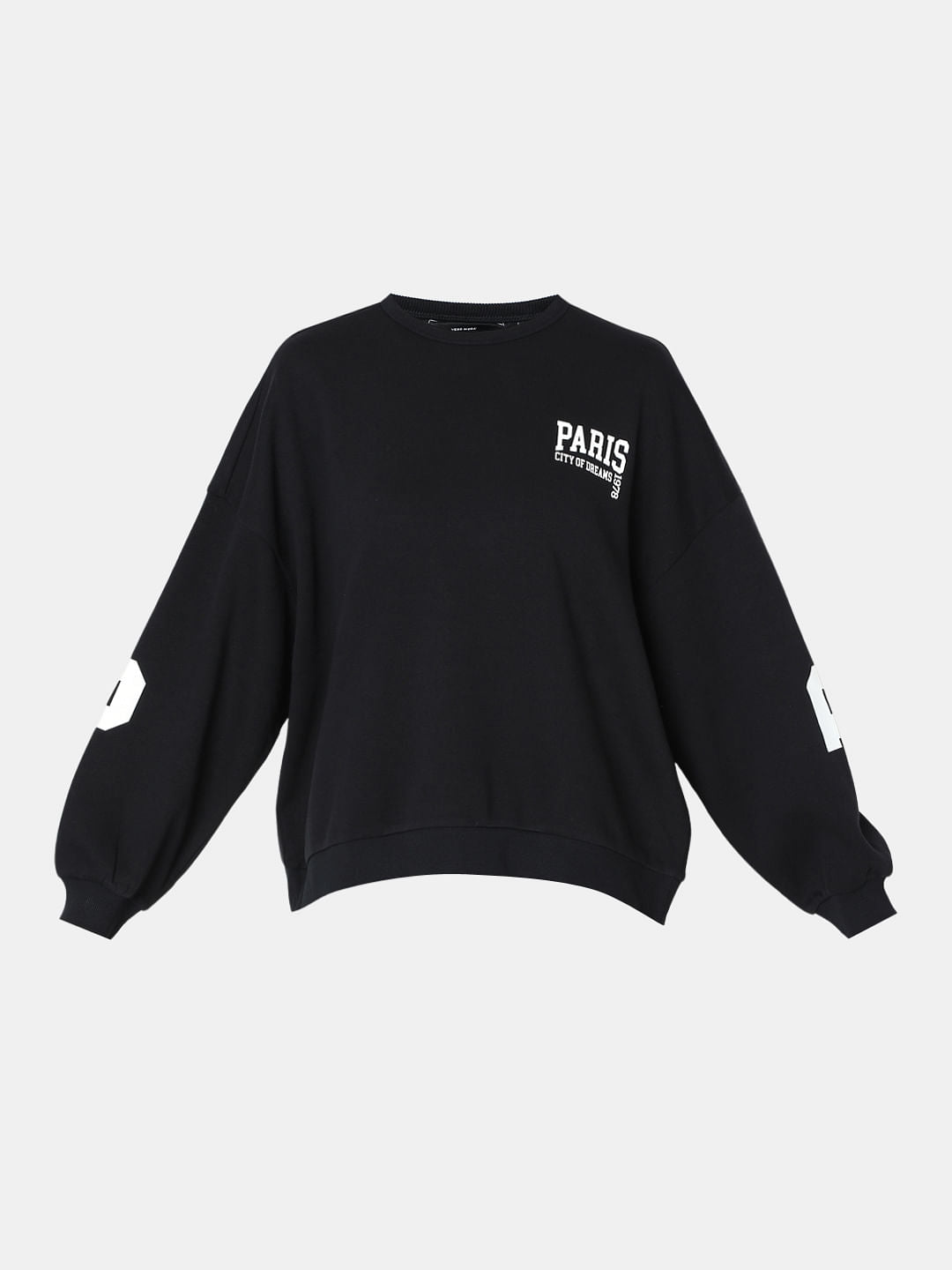 BLACK OVERSIZED SWEATSHIRT