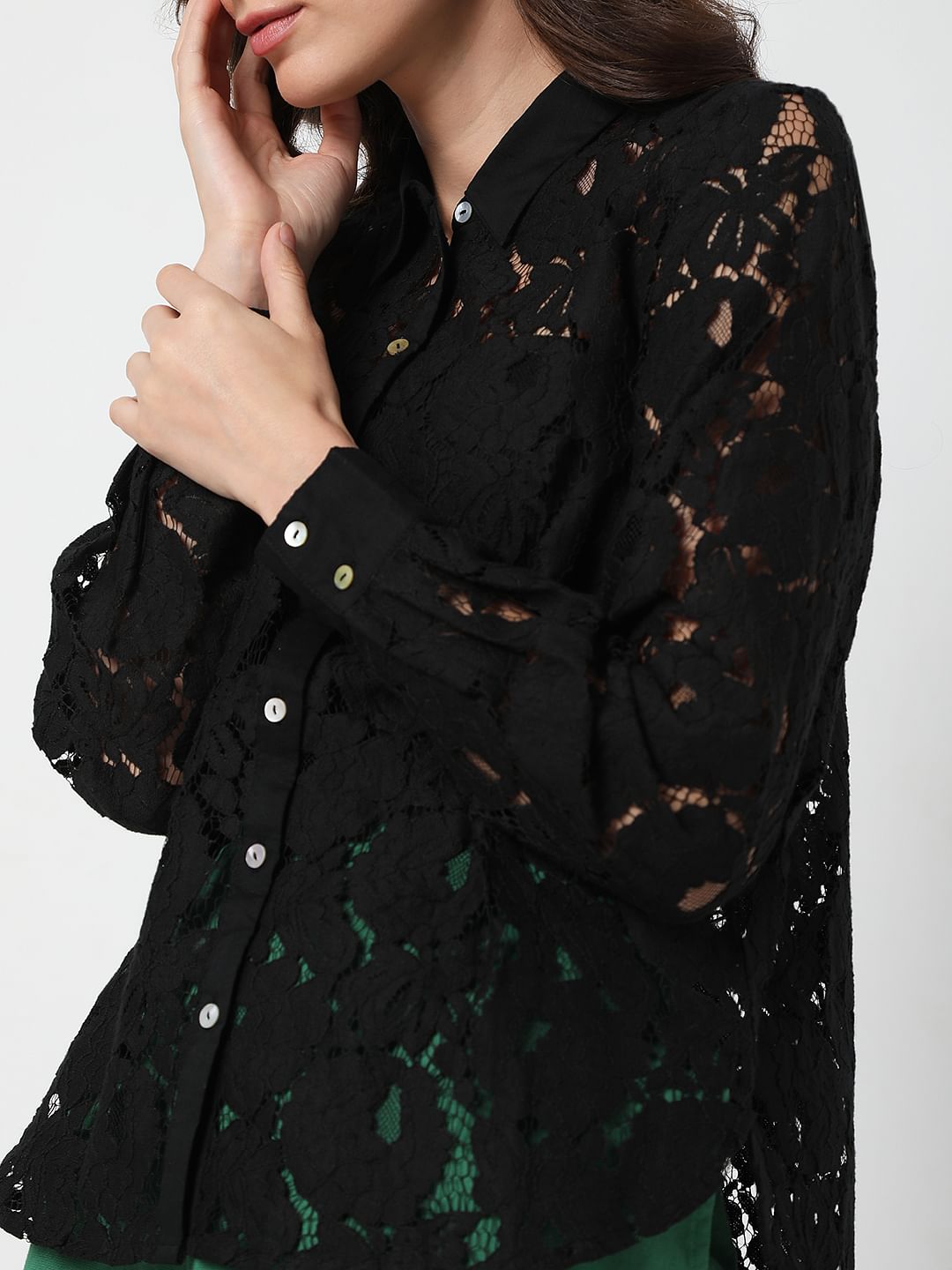 Black Lace Shirt
