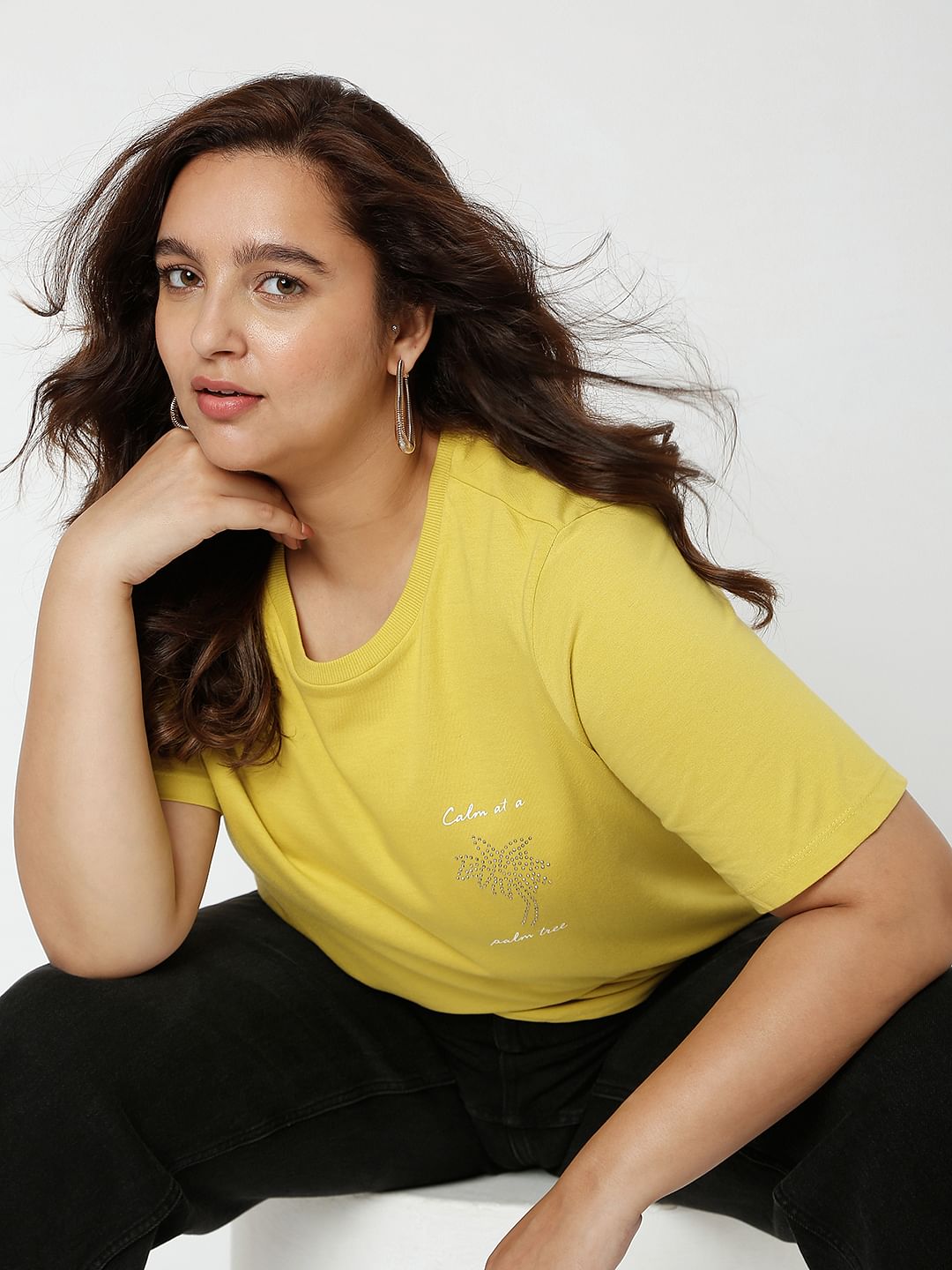 Curve Yellow T-Shirt
