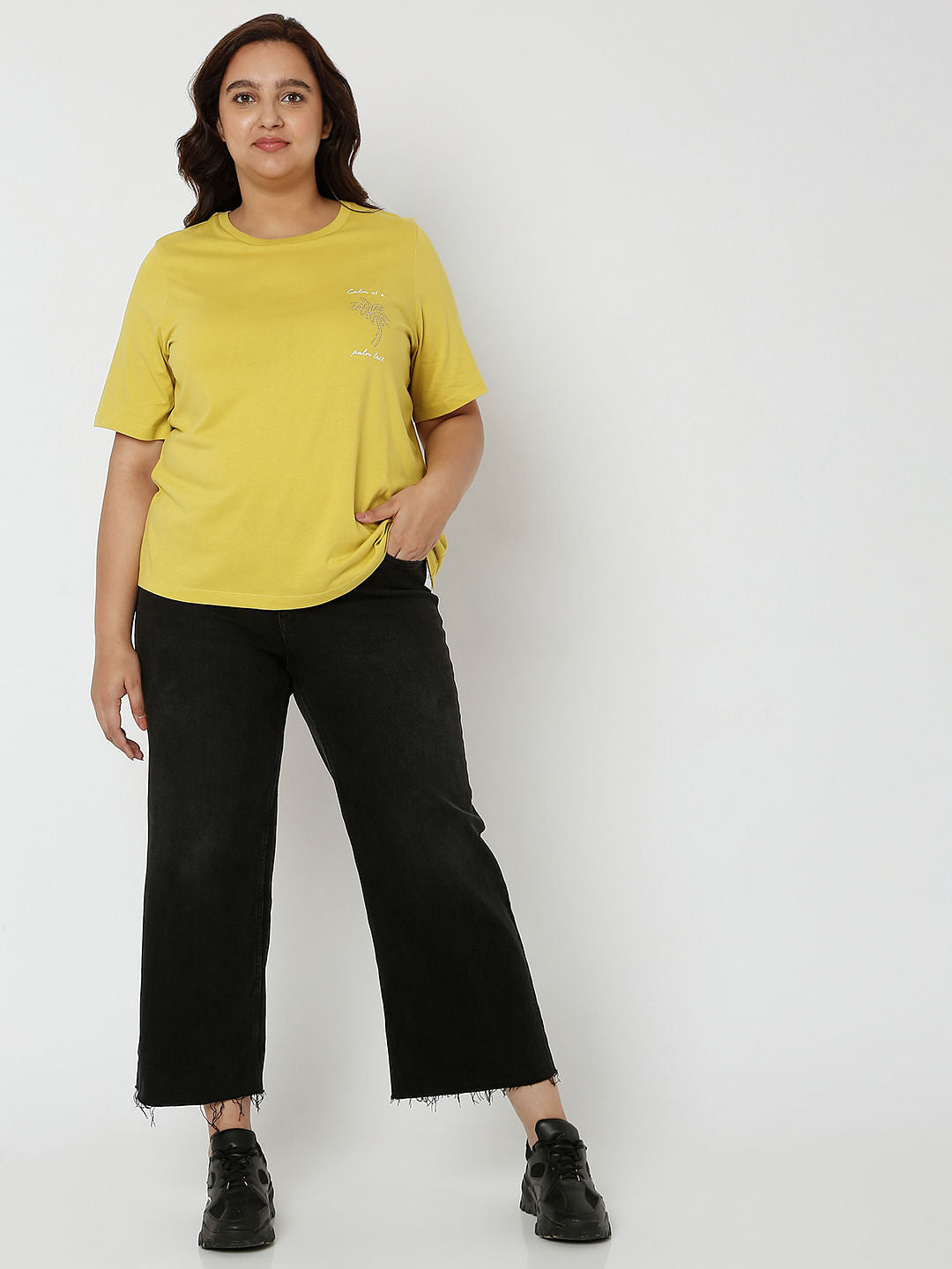 Curve Yellow T-Shirt