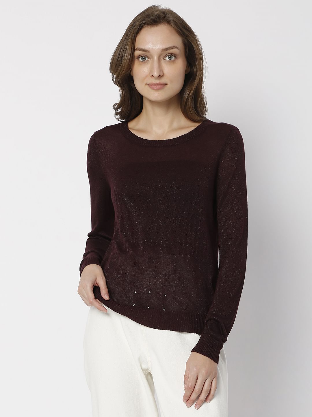 Burgundy Pullover