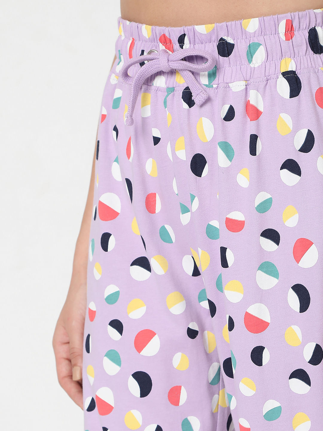 Purple T-Shirt & Pyjama Night Suit Set