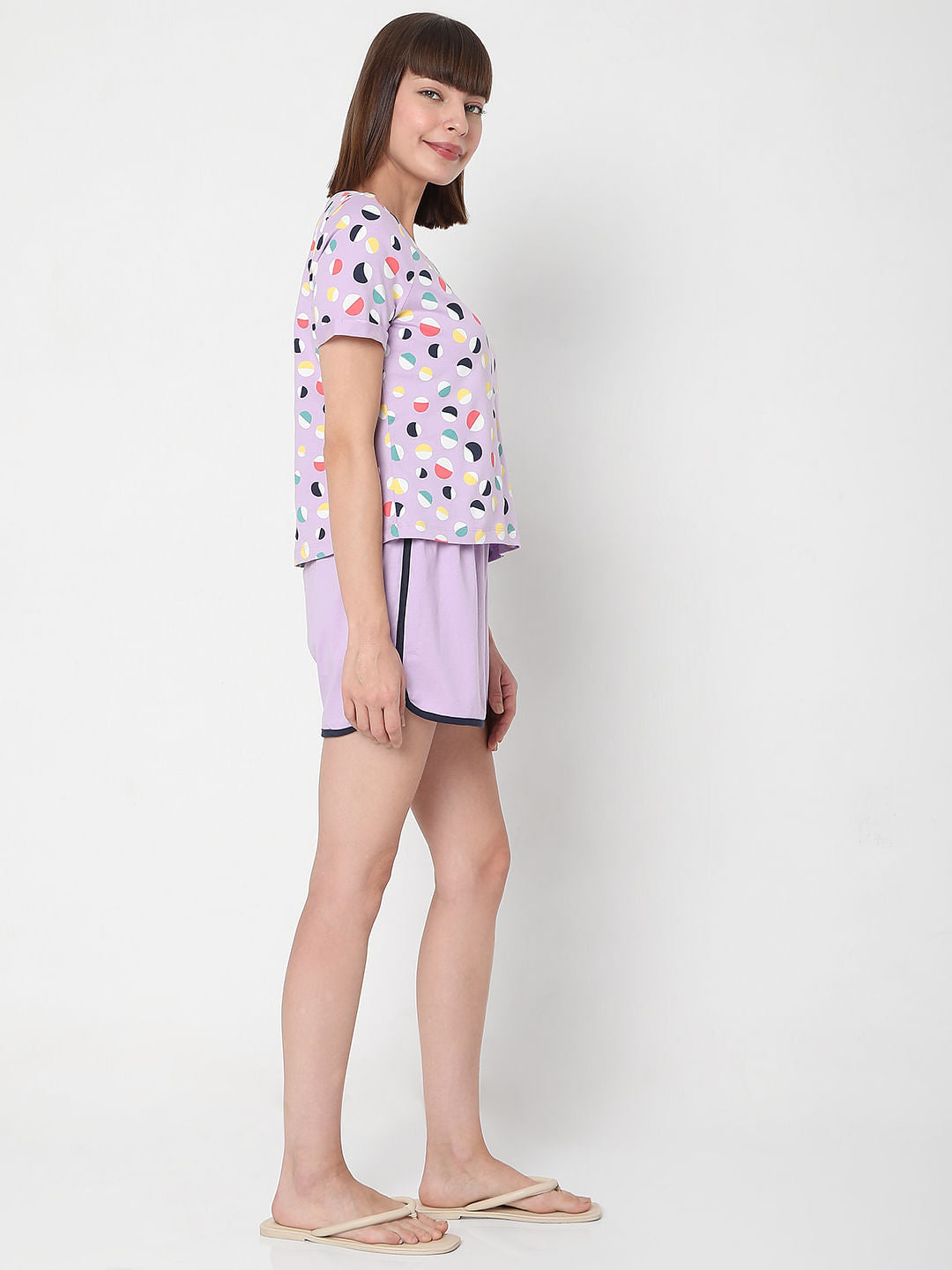 Purple T-Shirt & Shorts Set