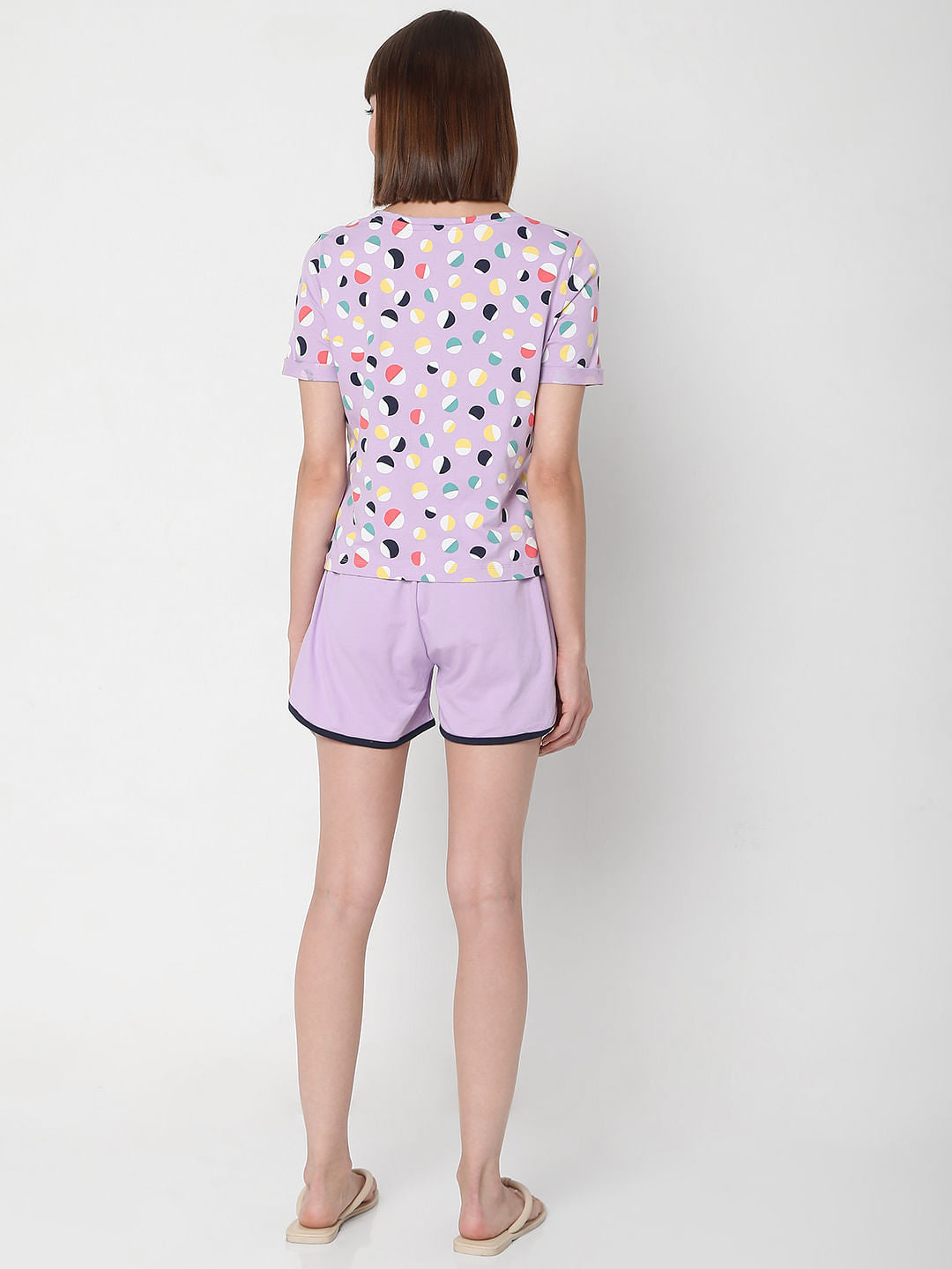 Purple T-Shirt & Shorts Set