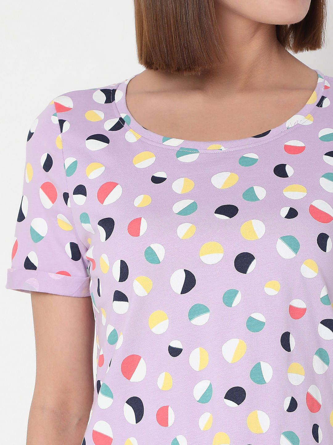 Purple T-Shirt & Shorts Set