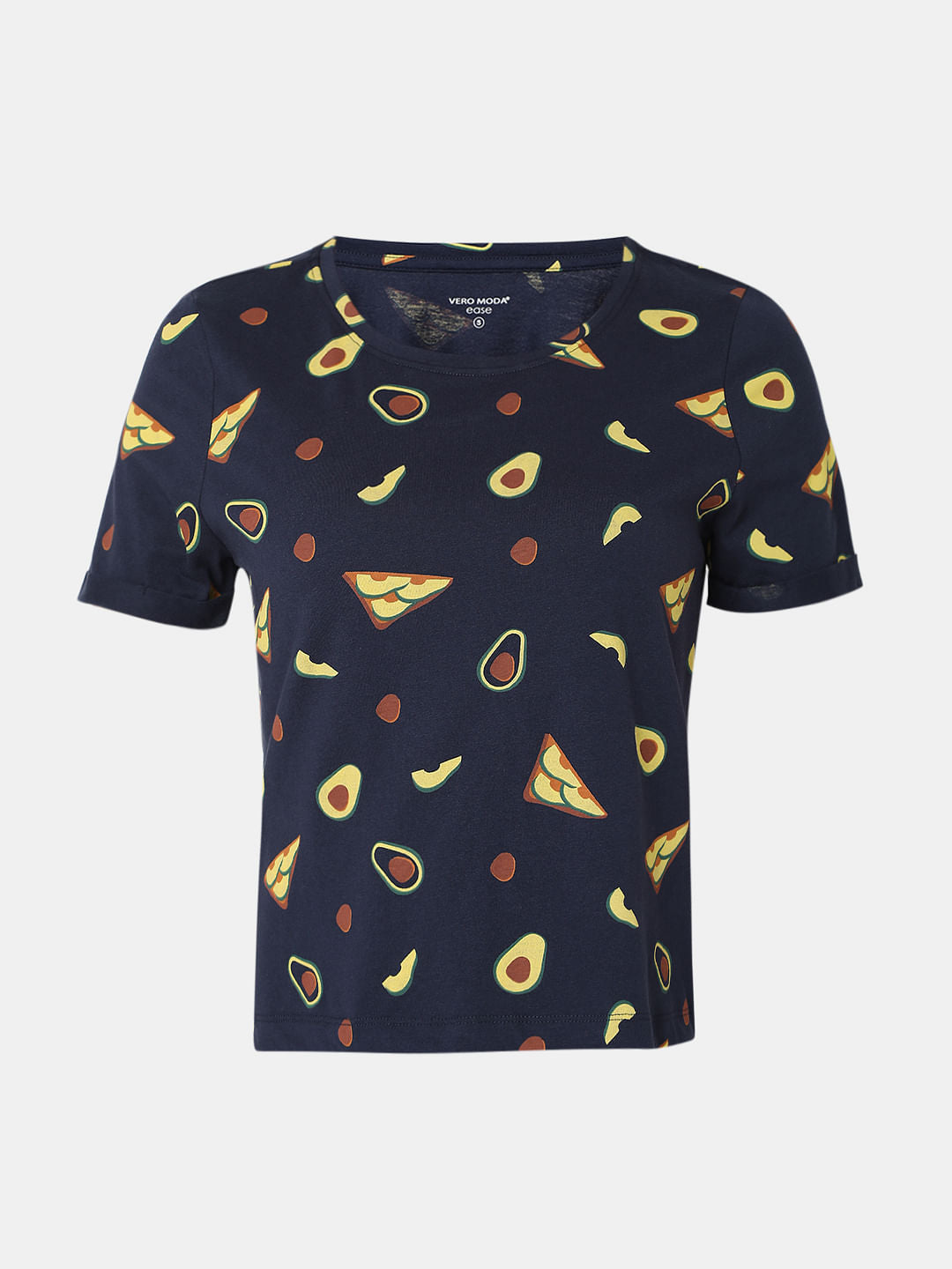 Blue Printed T-Shirt & Shorts Night Suit Set