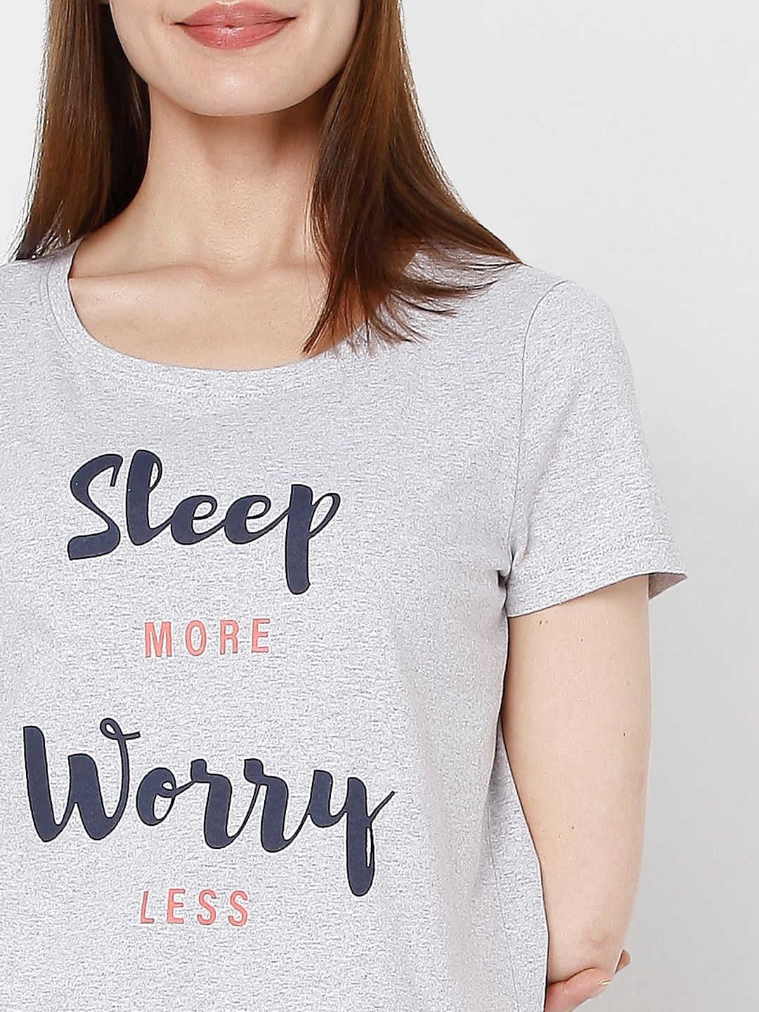 Grey T-Shirt & Pyjama Set