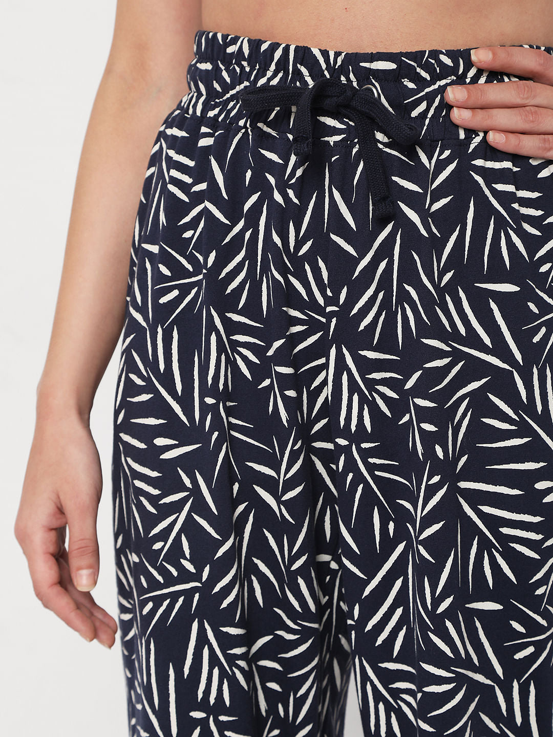 White T-Shirt & Pyjama Night Suit Set