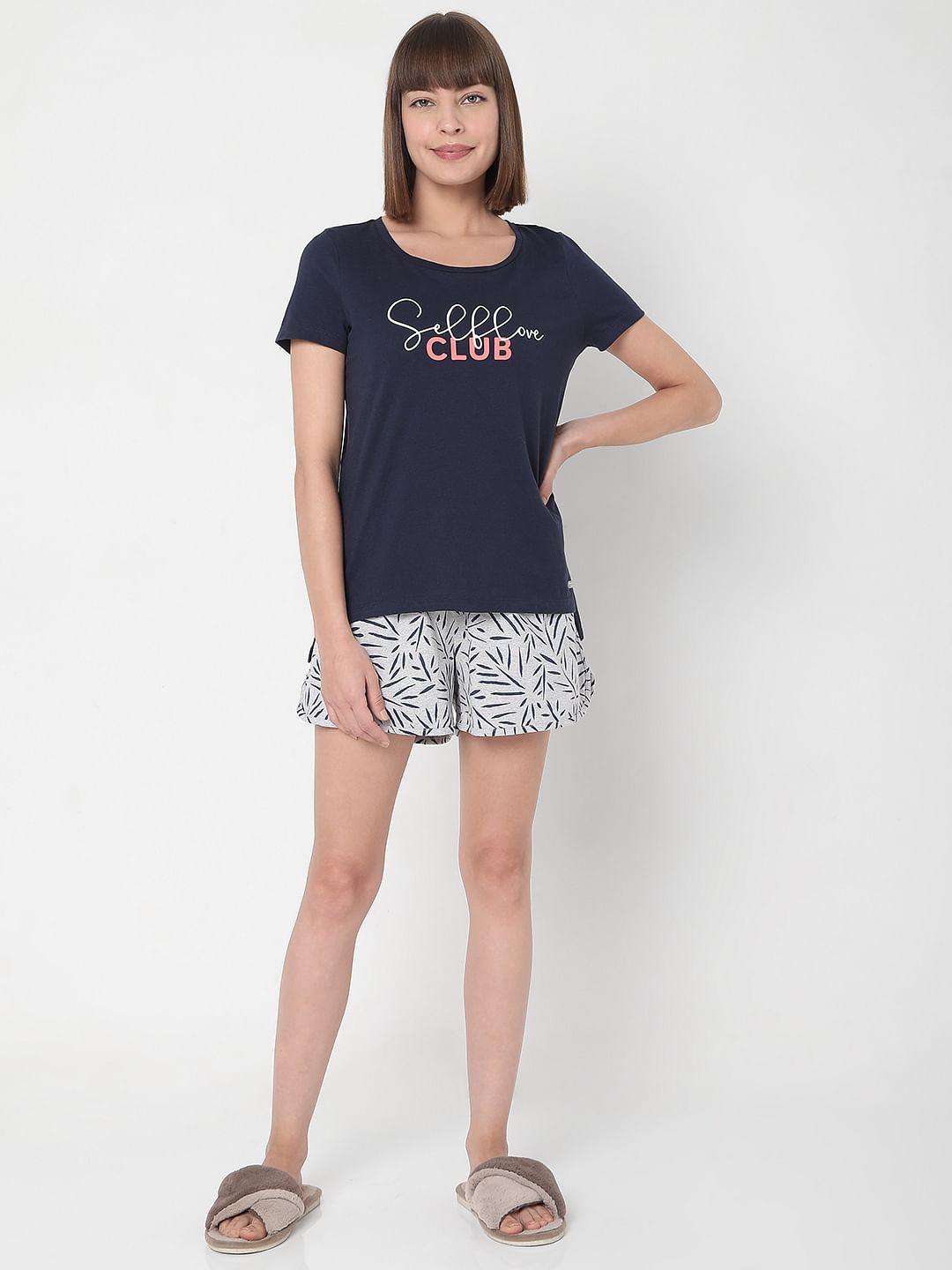 Dark Blue T-Shirt & Shorts Set