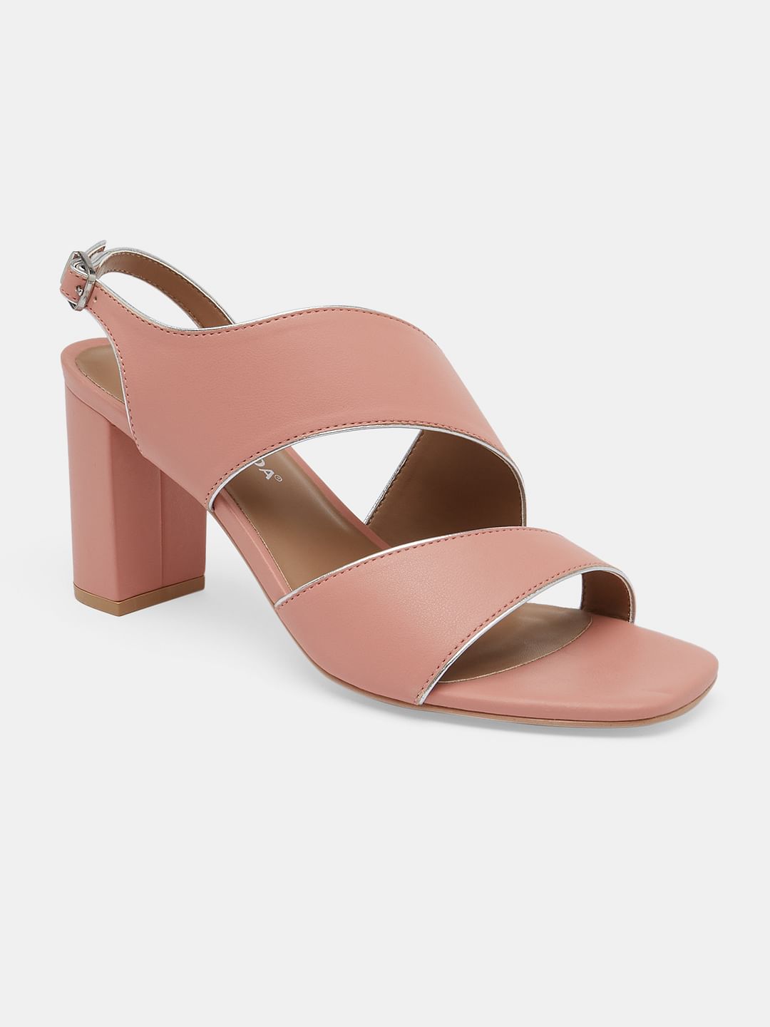 Pink Heeled Sandals