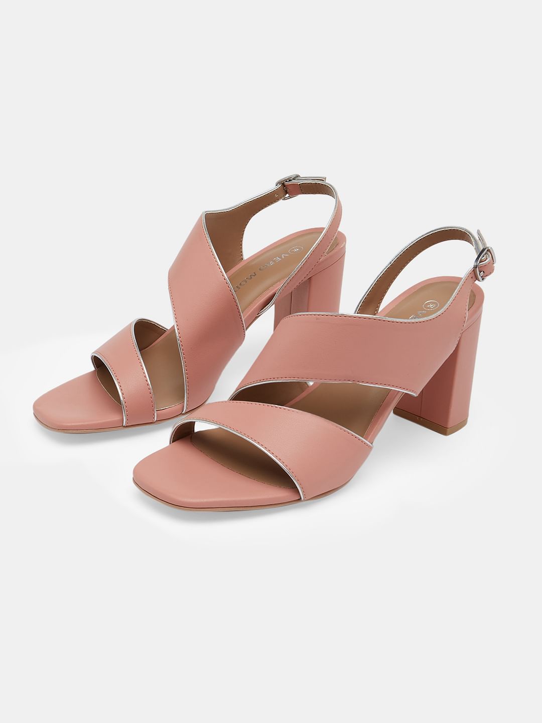 Pink Heeled Sandals