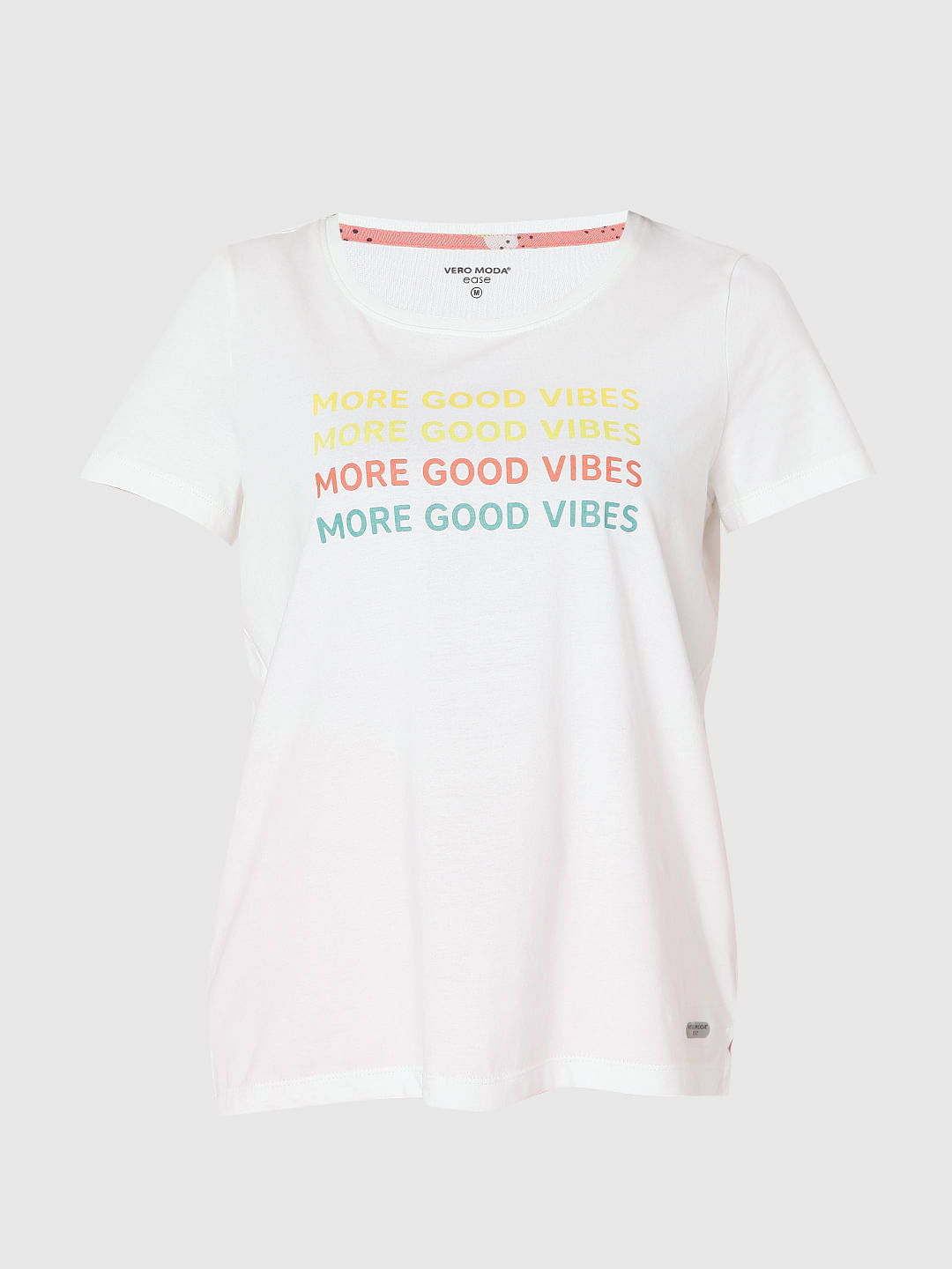 White & Coral T-Shirt & Pyjama Set