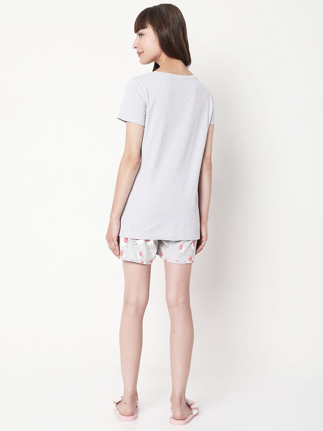 Grey T-Shirt & Shorts Set