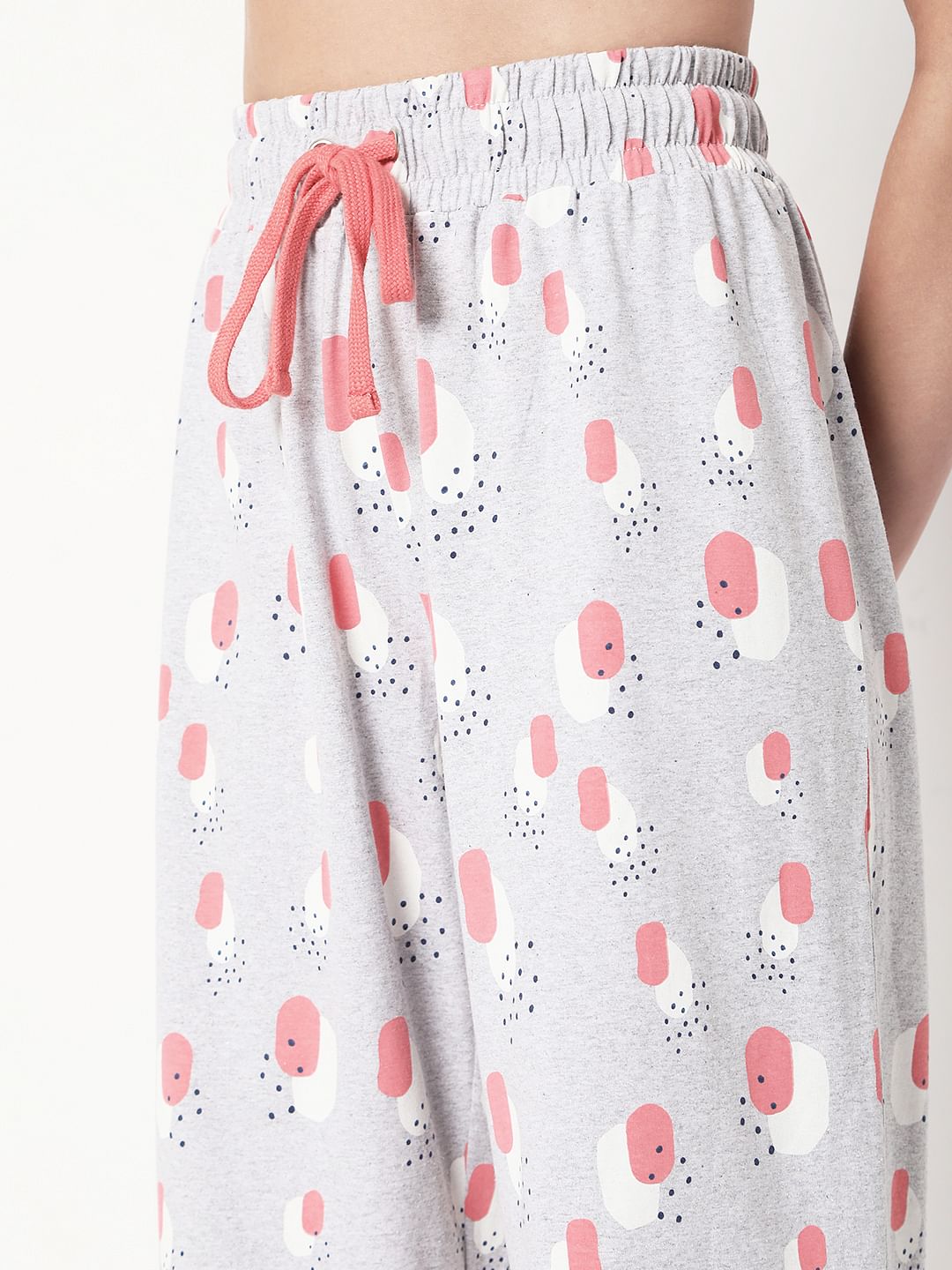 Pink T-Shirt & Pyjama Night Suit Set