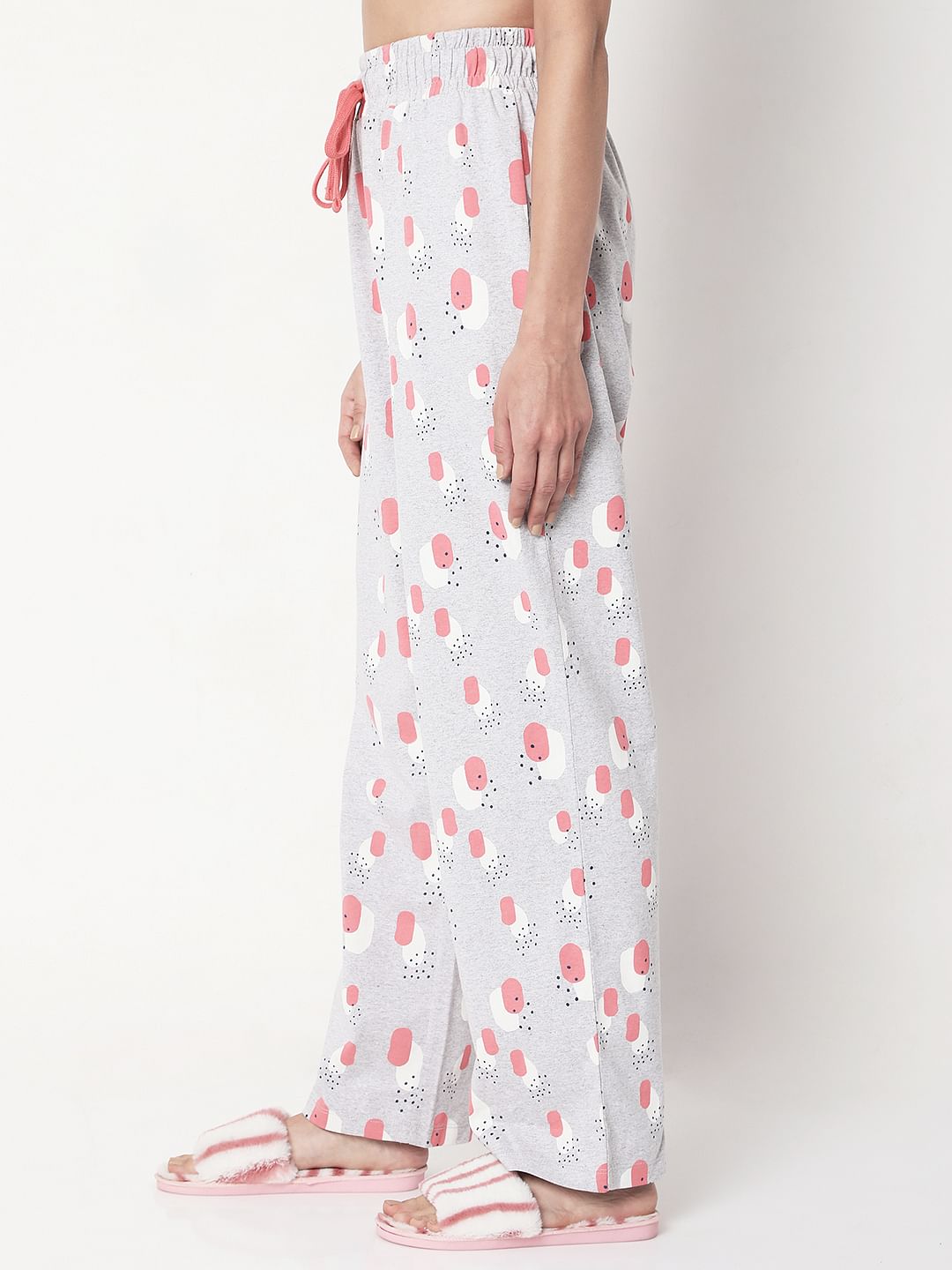 Pink T-Shirt & Pyjama Night Suit Set