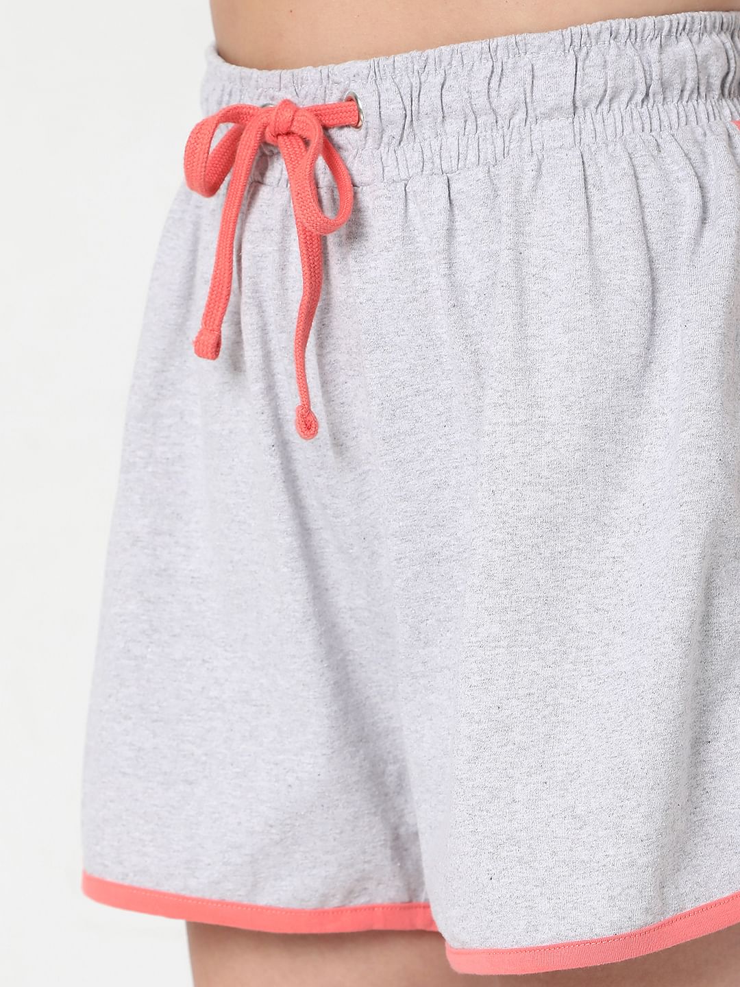 Pink Printed T-Shirt & Shorts Night Suit Set