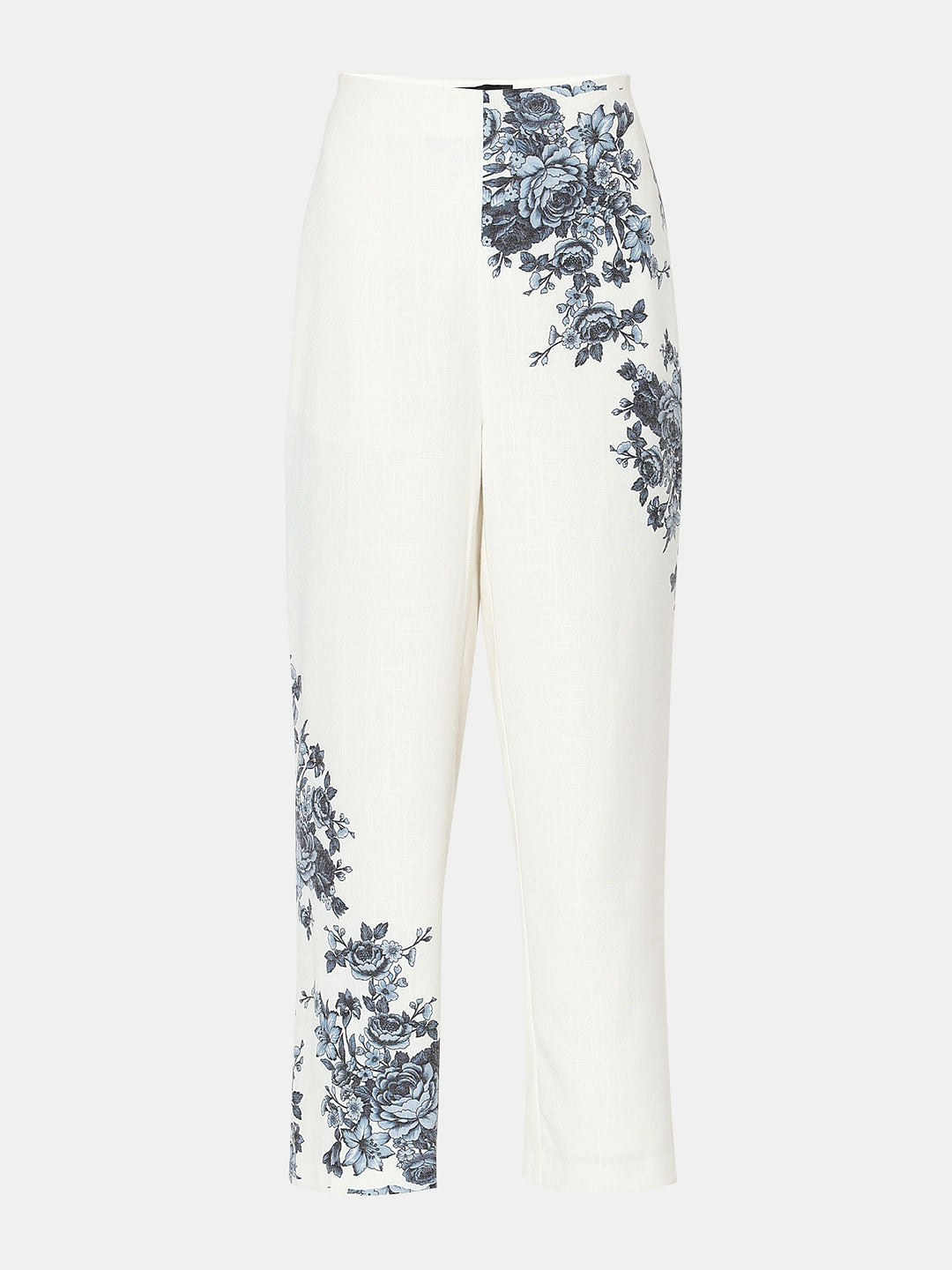 White Floral Co-Ord Set Pants