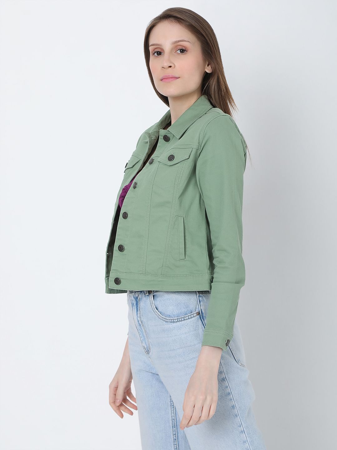 Green Denim Jacket