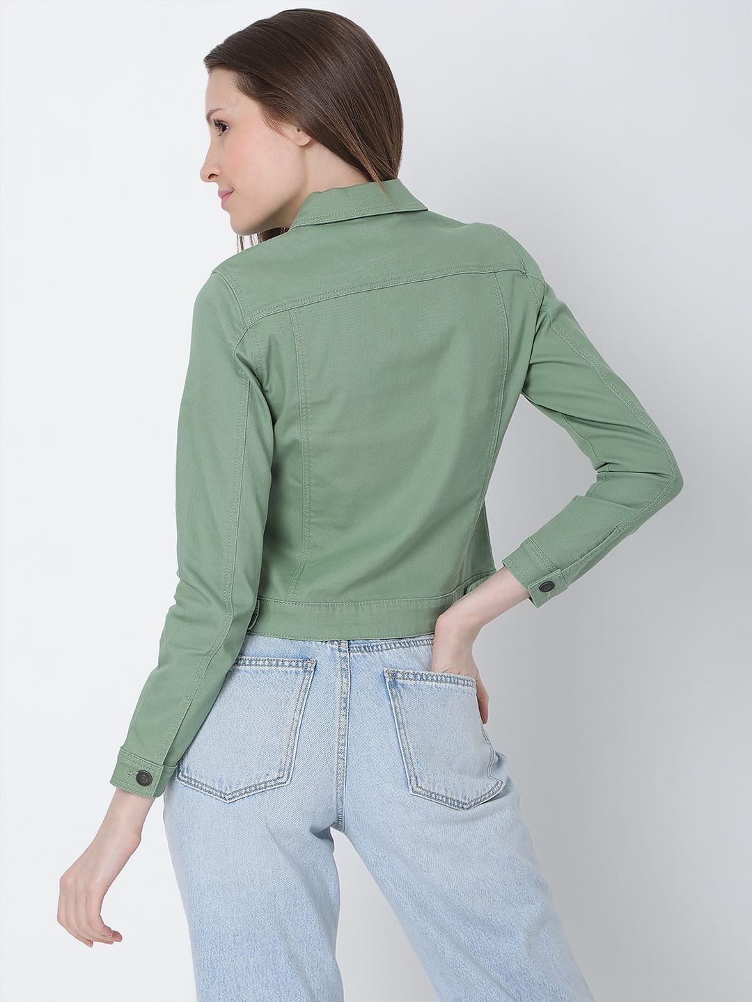 Green Denim Jacket