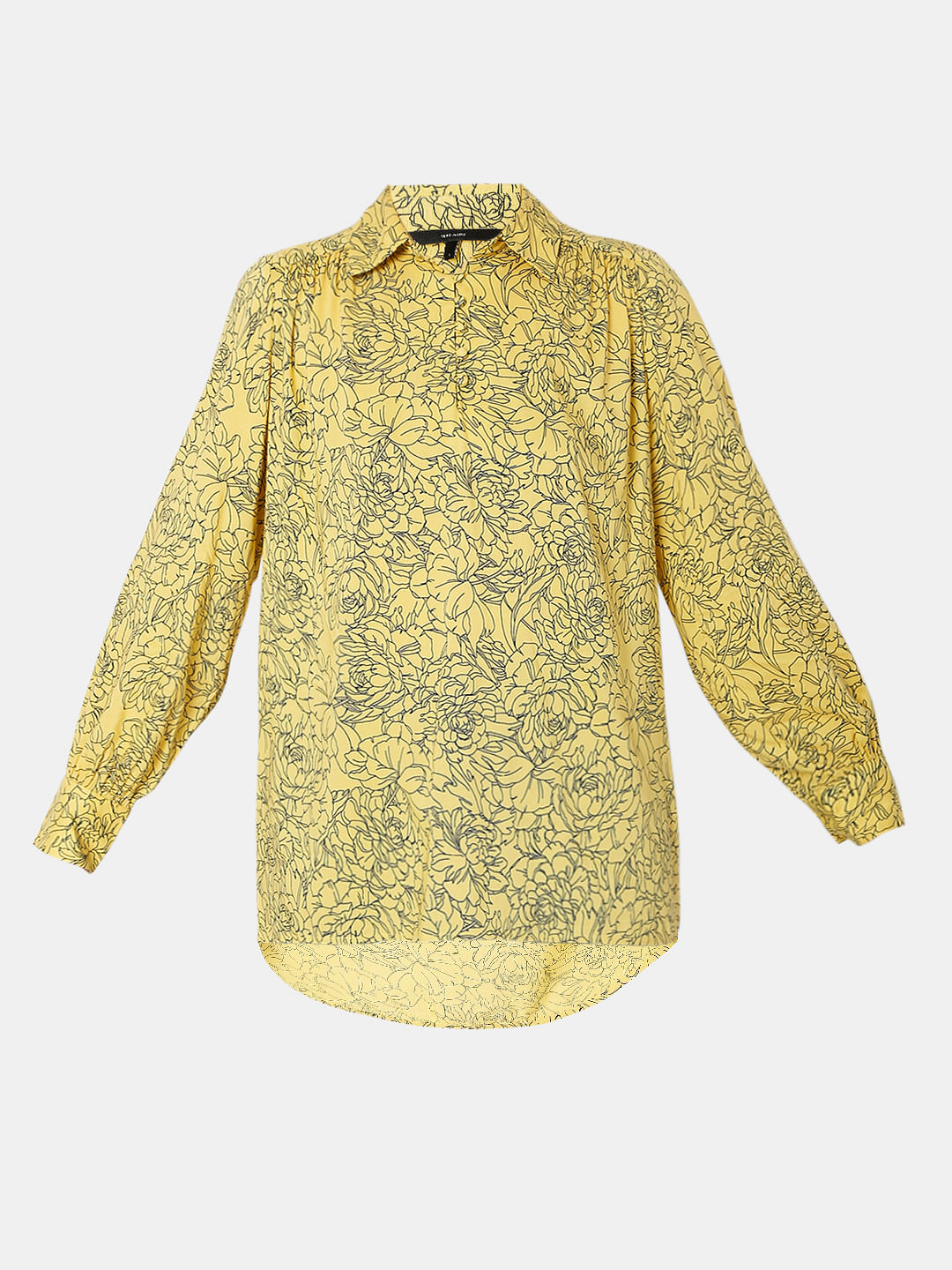 Yellow Printed Shirt