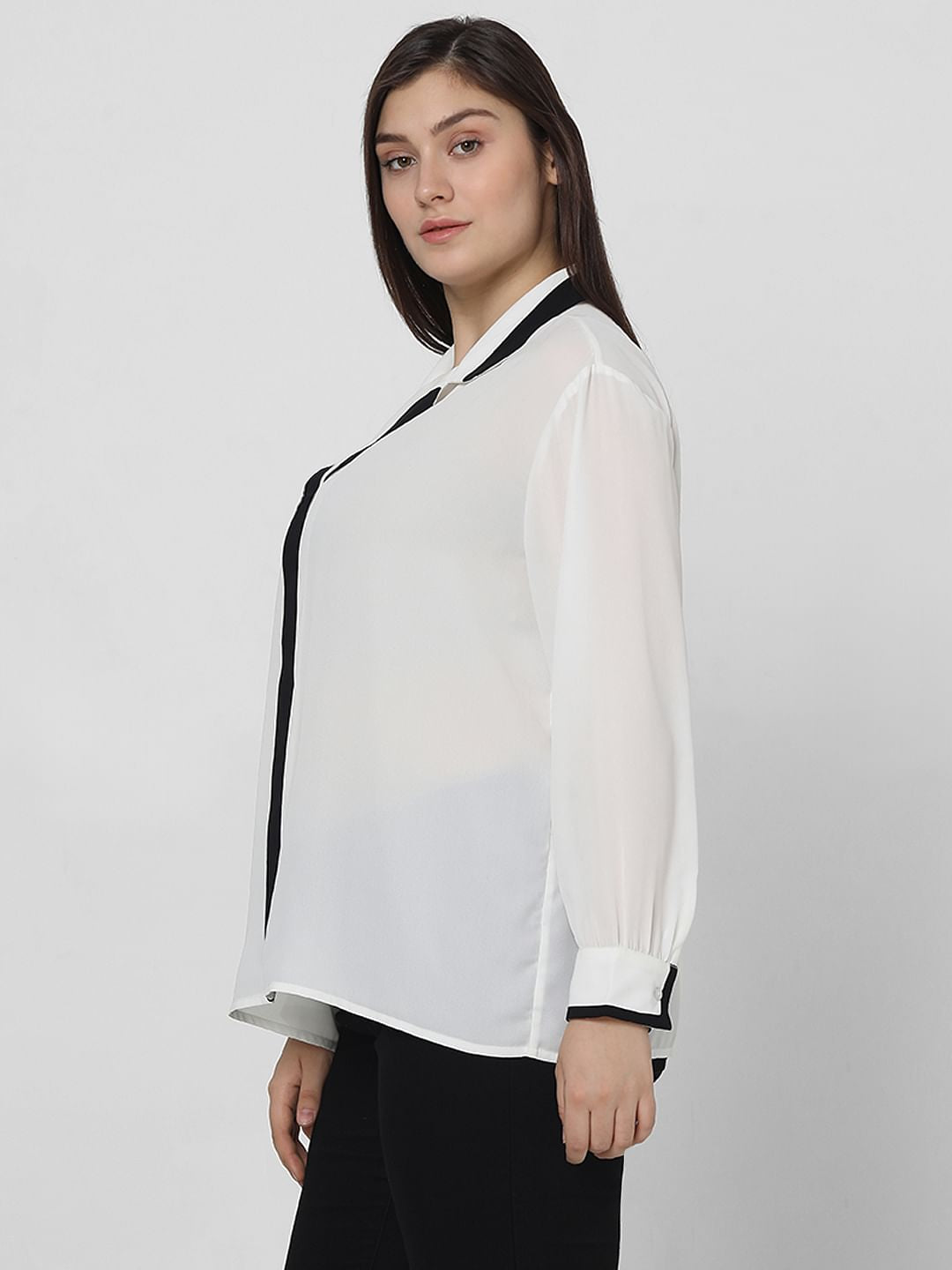 Curve White & Black Shirt