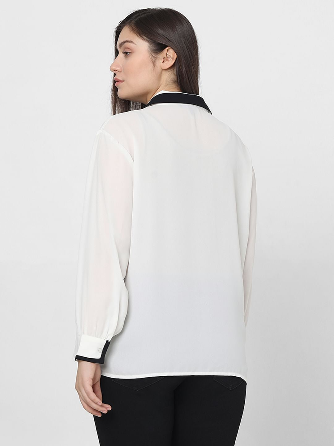 Curve White & Black Shirt