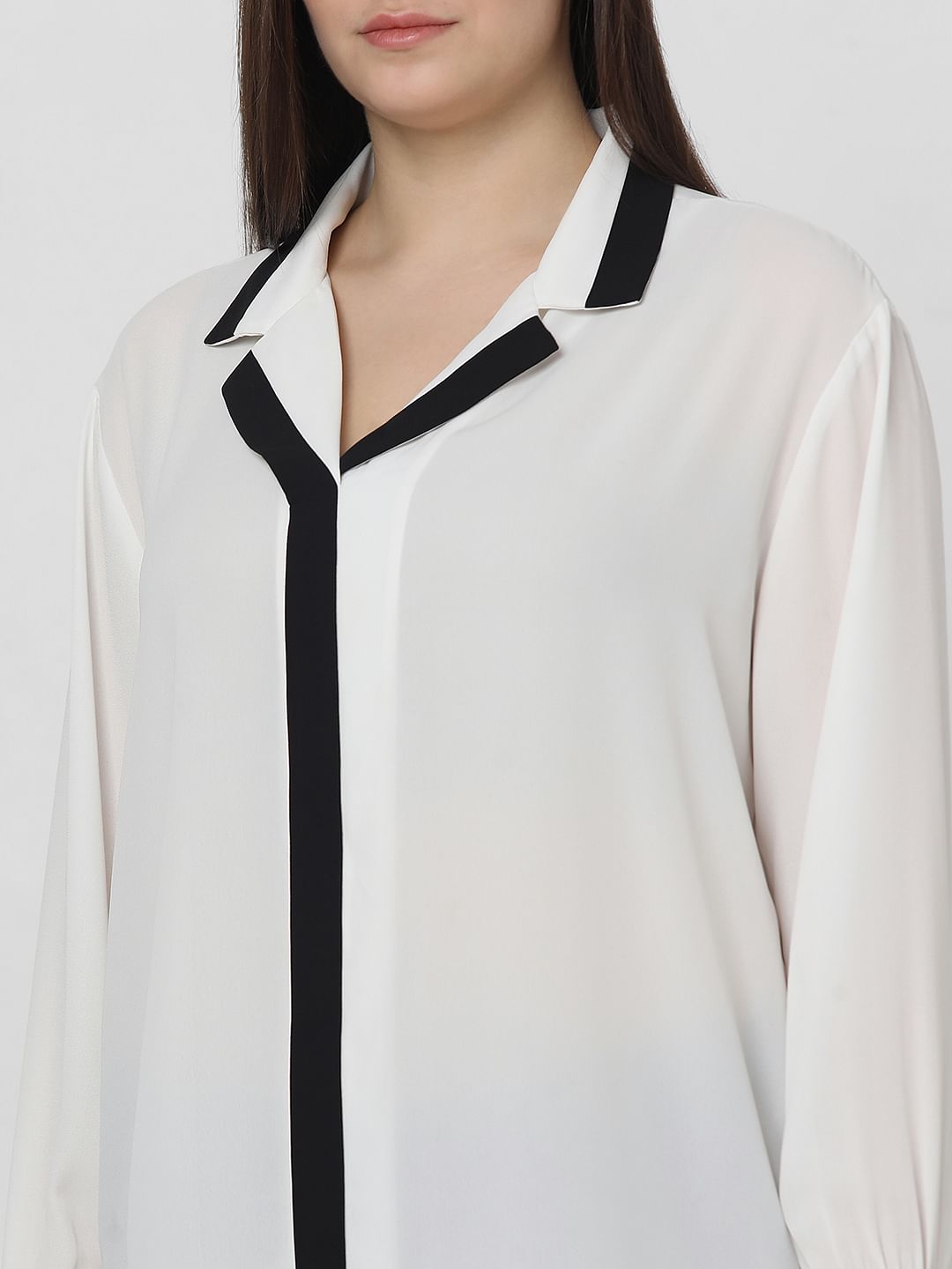 Curve White & Black Shirt