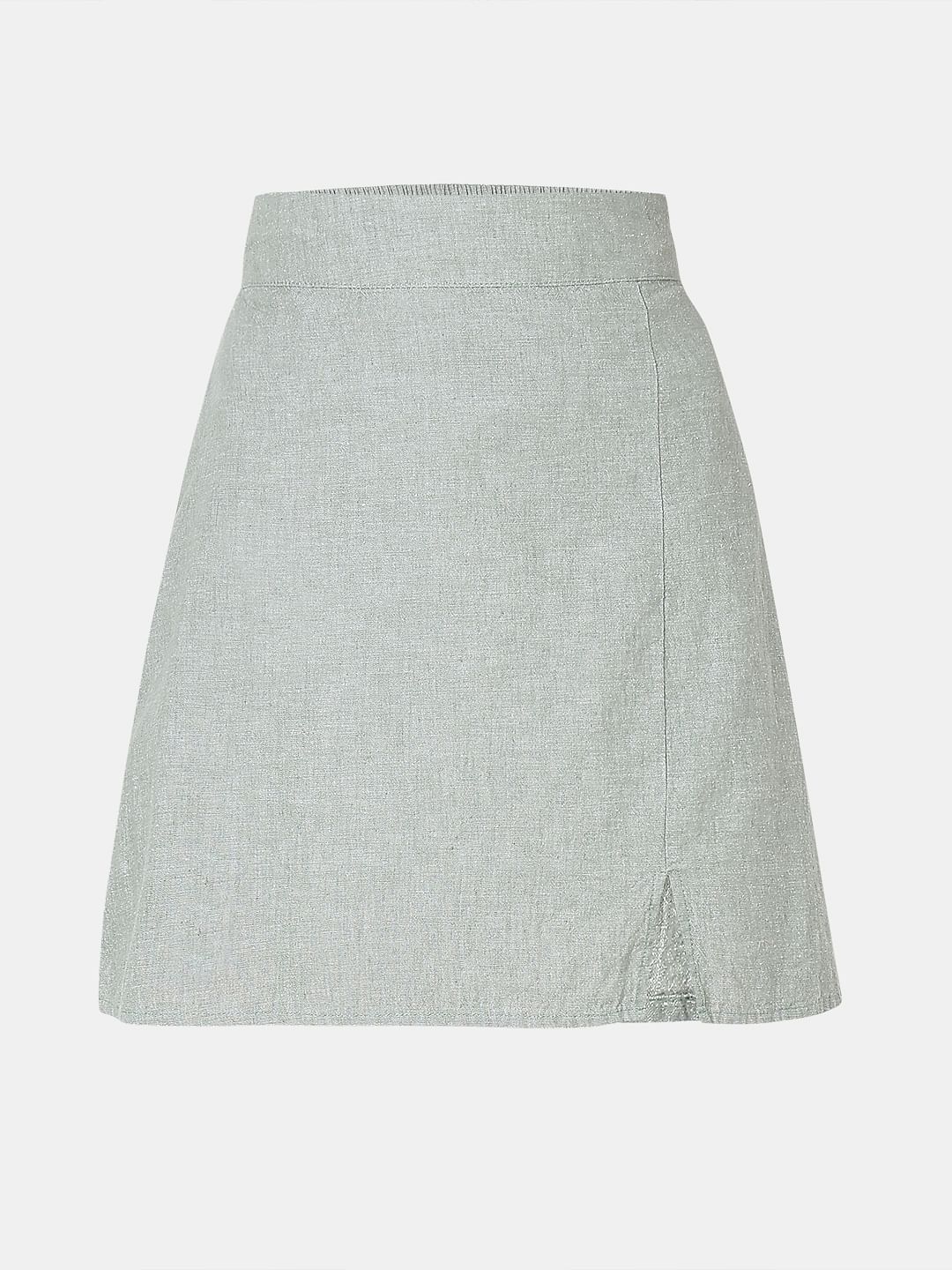 Light Green Co-Ord Set Short Skirt