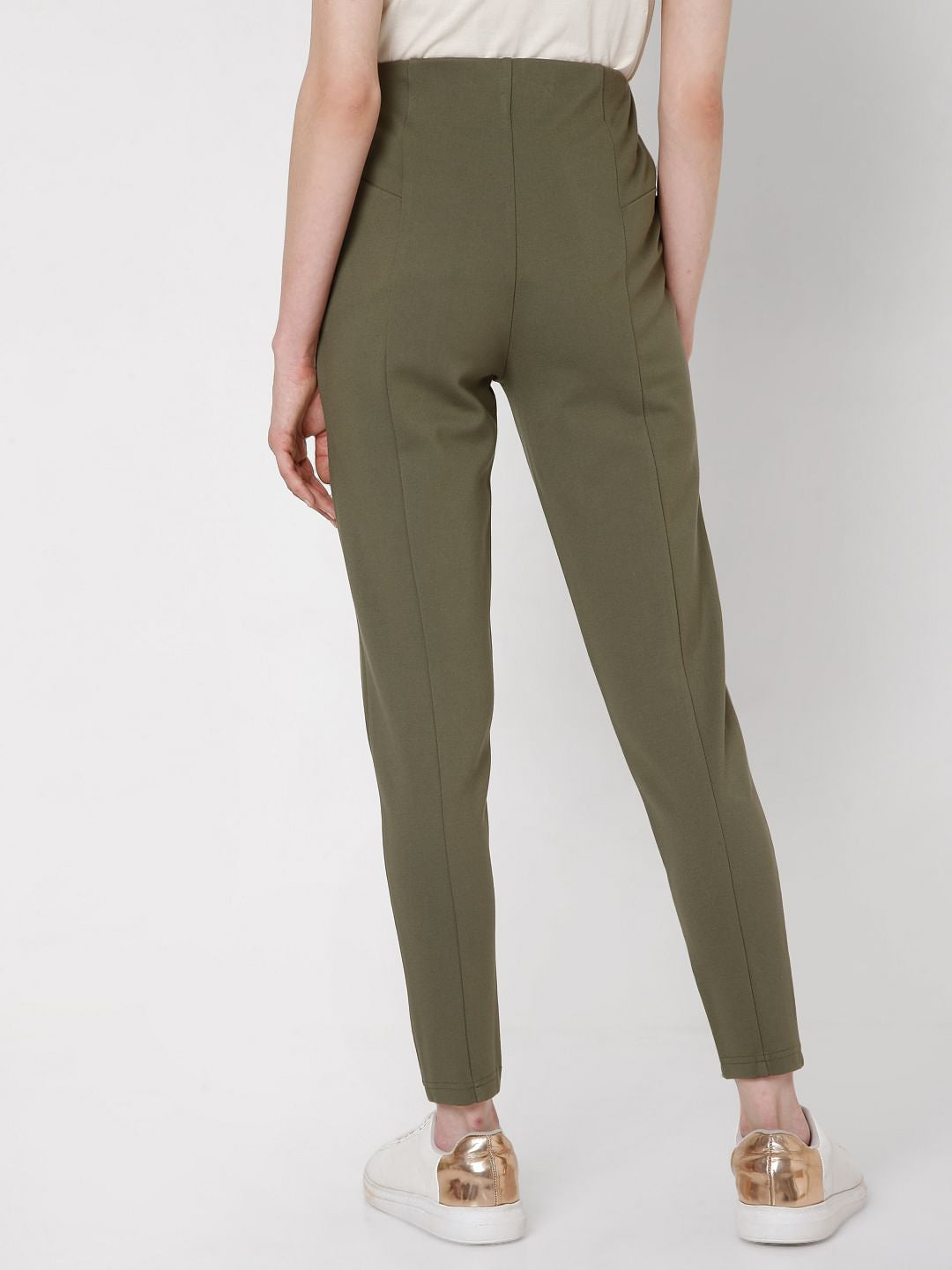 Green Slim Fit Pants