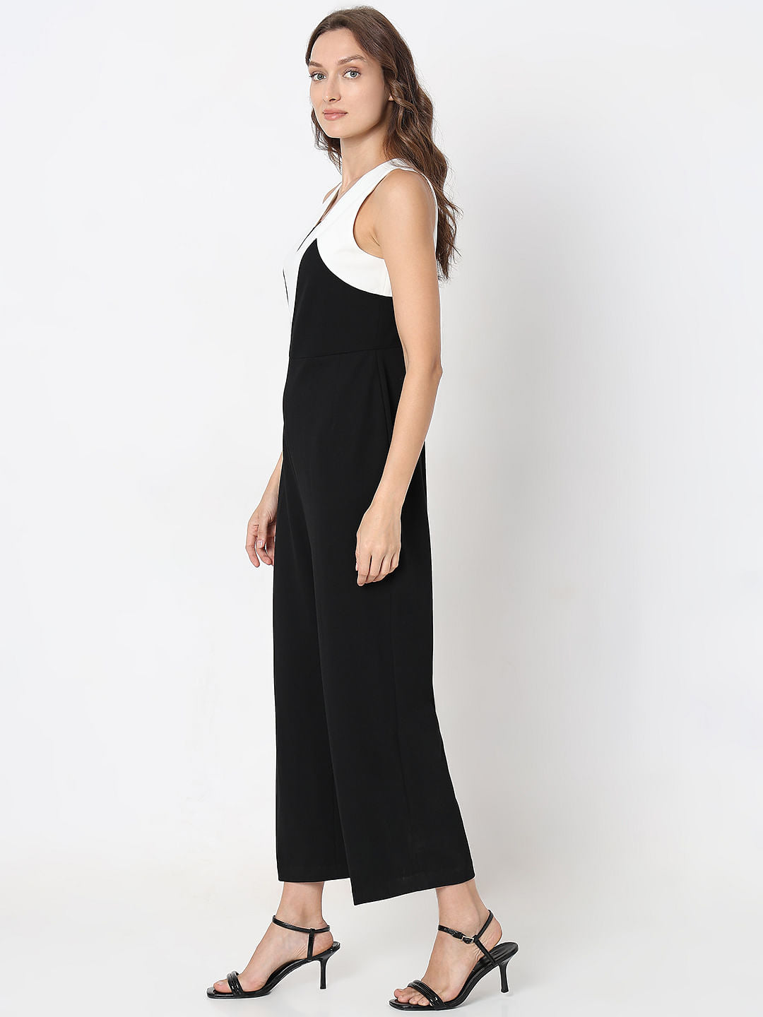 Black Colourblocked Jumpsuit