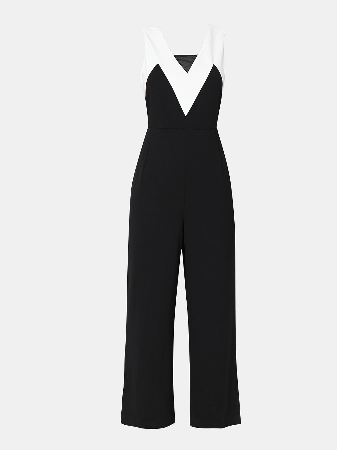 Black Colourblocked Jumpsuit