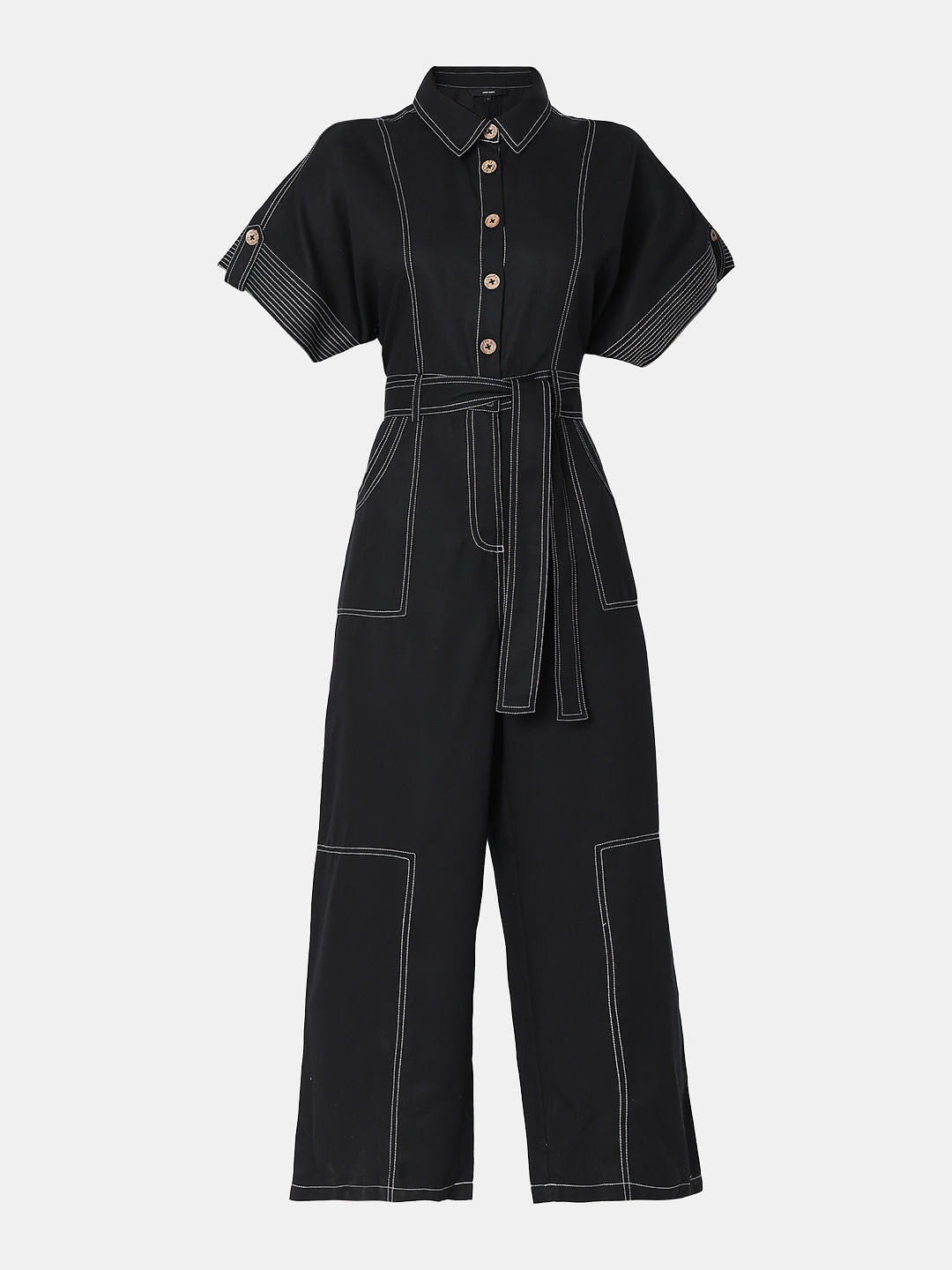 Black Linen Jumpsuit