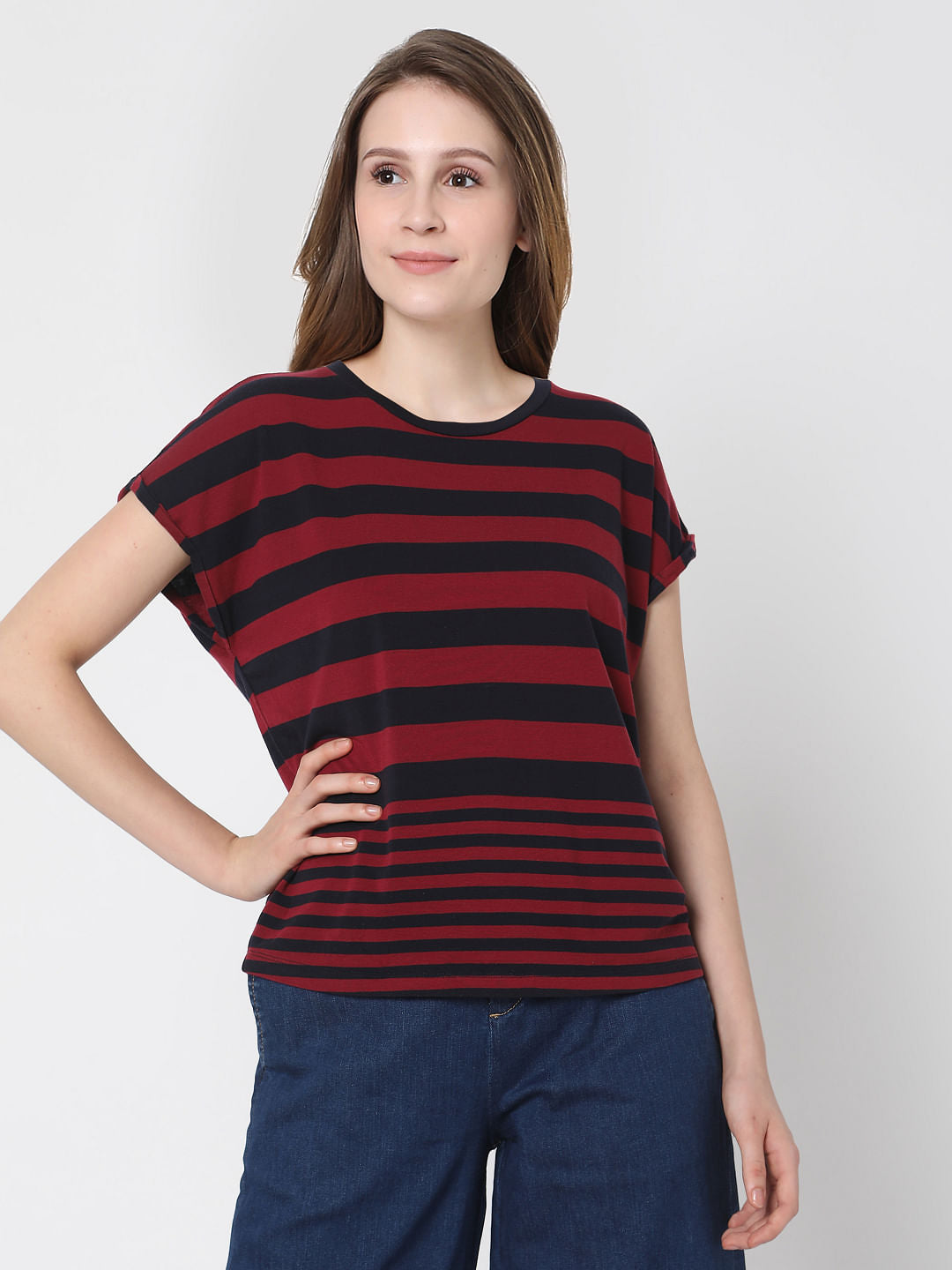 Black & Red Striped T-Shirt