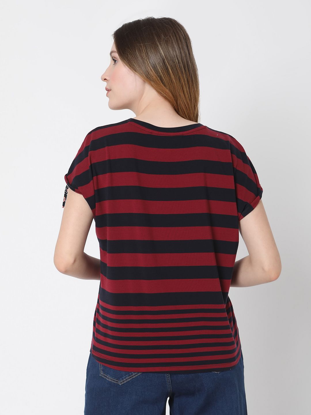 Black & Red Striped T-Shirt