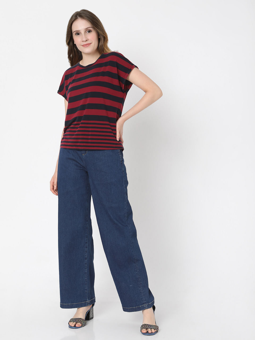 Black & Red Striped T-Shirt